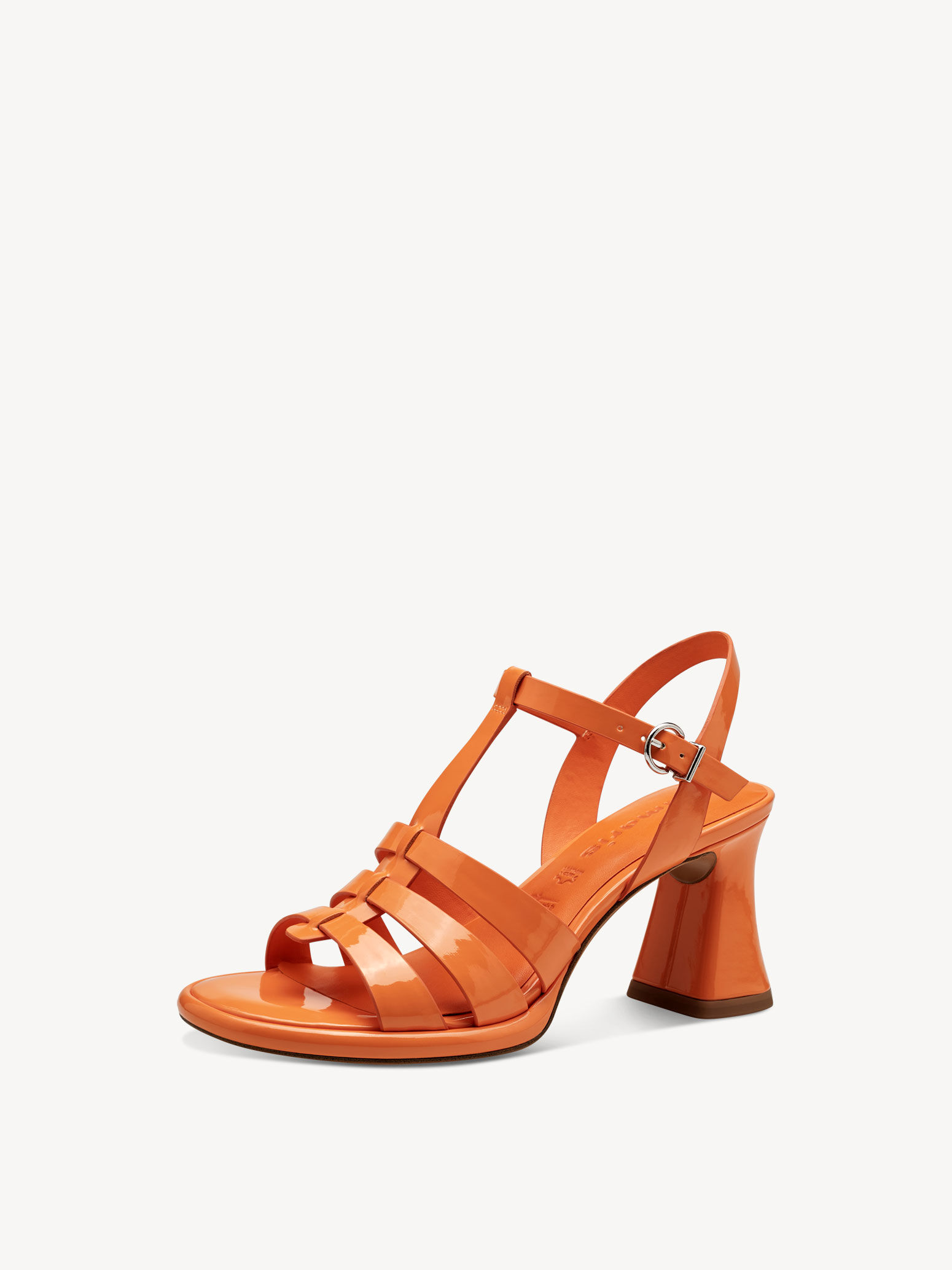 Sandale à talon - orange