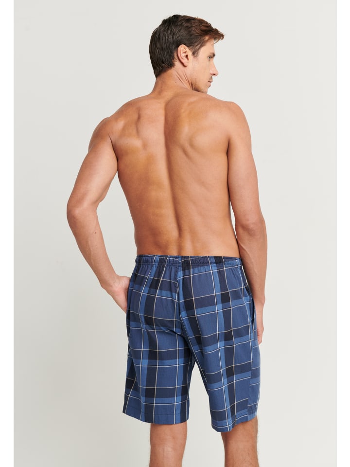 Jockey Nachtwäsche Just Squared Woven Bermuda in Dunkelblau günstig kaufen