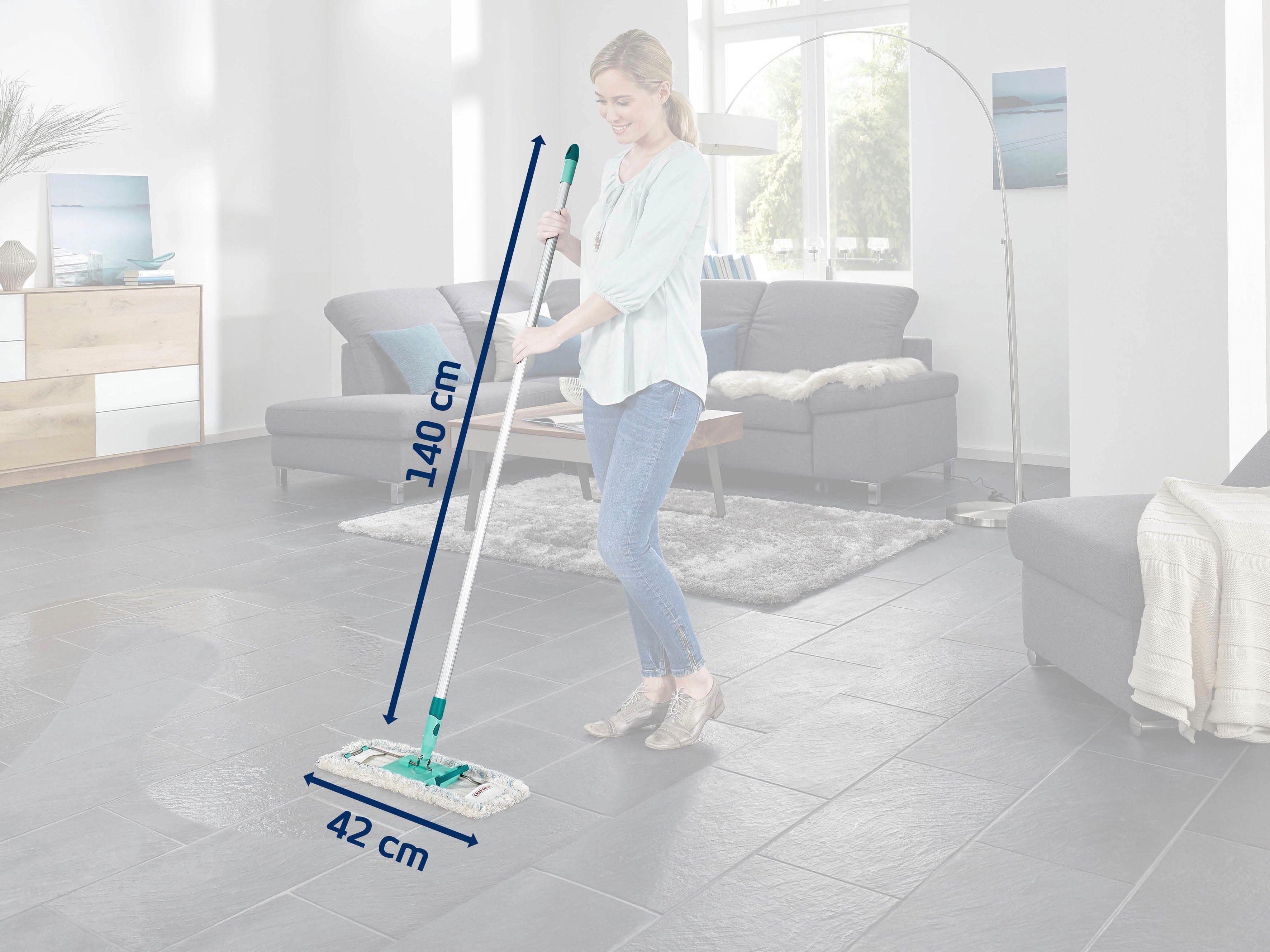 Leifheit Bodenwischer-Set Profi microdur Duo, Click System