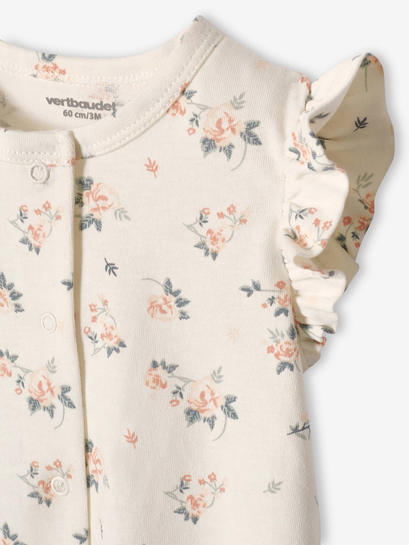 Vertbaudet 2er-Pack Mädchen Baby Overalls Oeko-Tex - pfirsich
