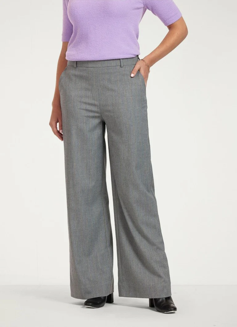 Pantaloni Lexie a vita media e gamba larga di Studio Anneloes, dal design unisex.