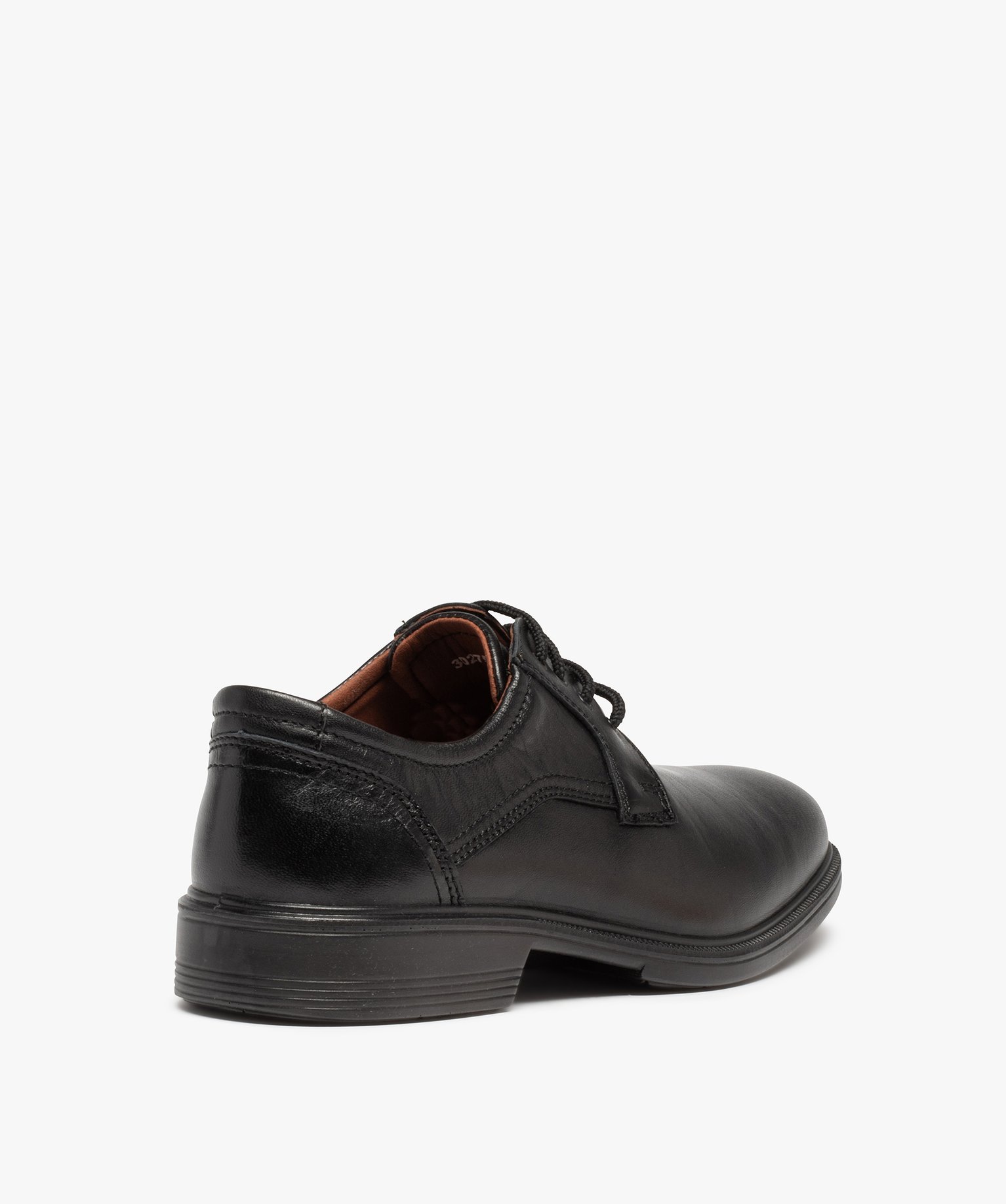 Derbies homme confort unis à semelle amortissante noir | GEMO
