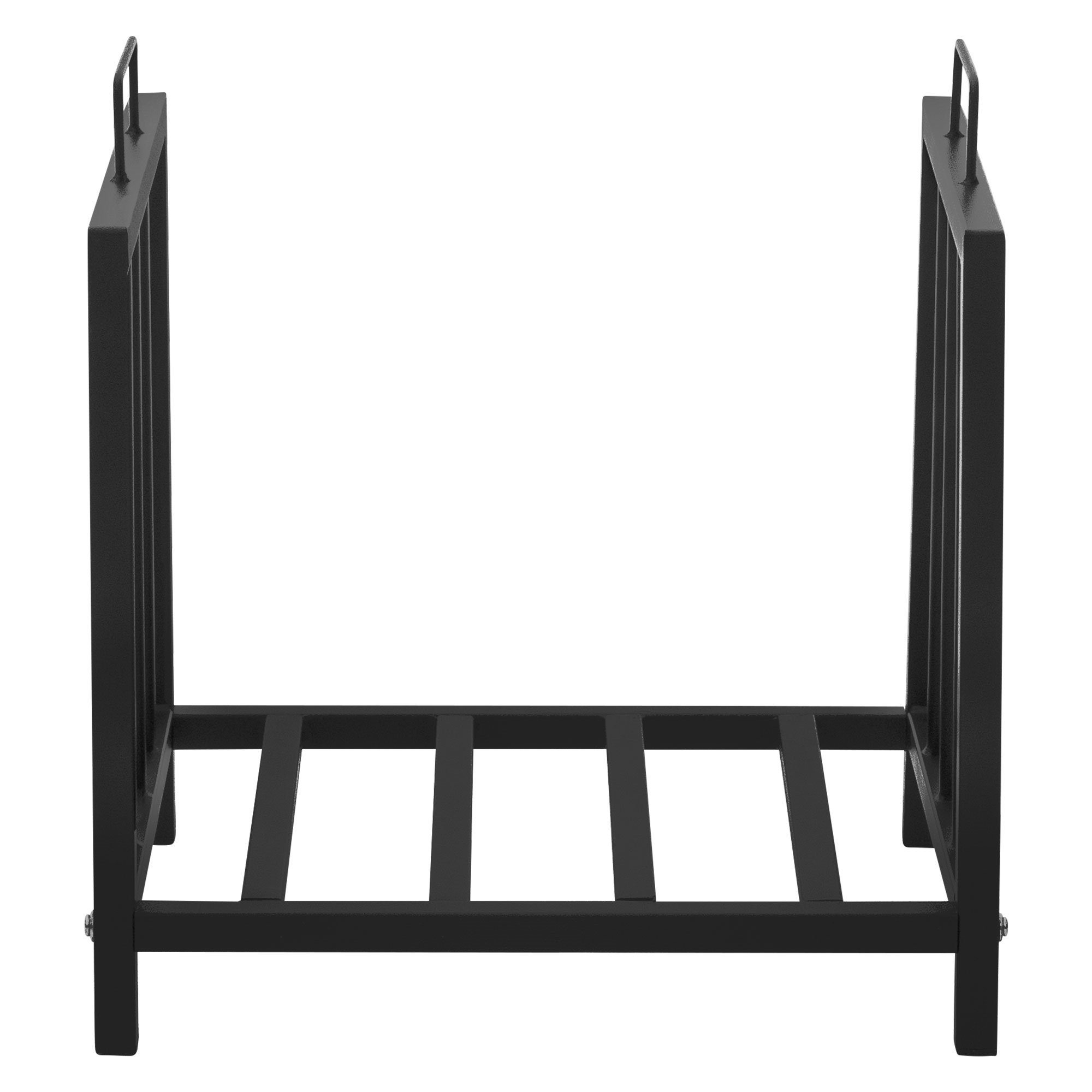ML-DESIGN Kaminholzregal Brennholzregal Holzaufbewahrung Kaminholzständer Kaminholzhalter, BxTxH:33x43x46 cm, Schwarz 43x46x33cm rechteckig Metall Innen/Außen