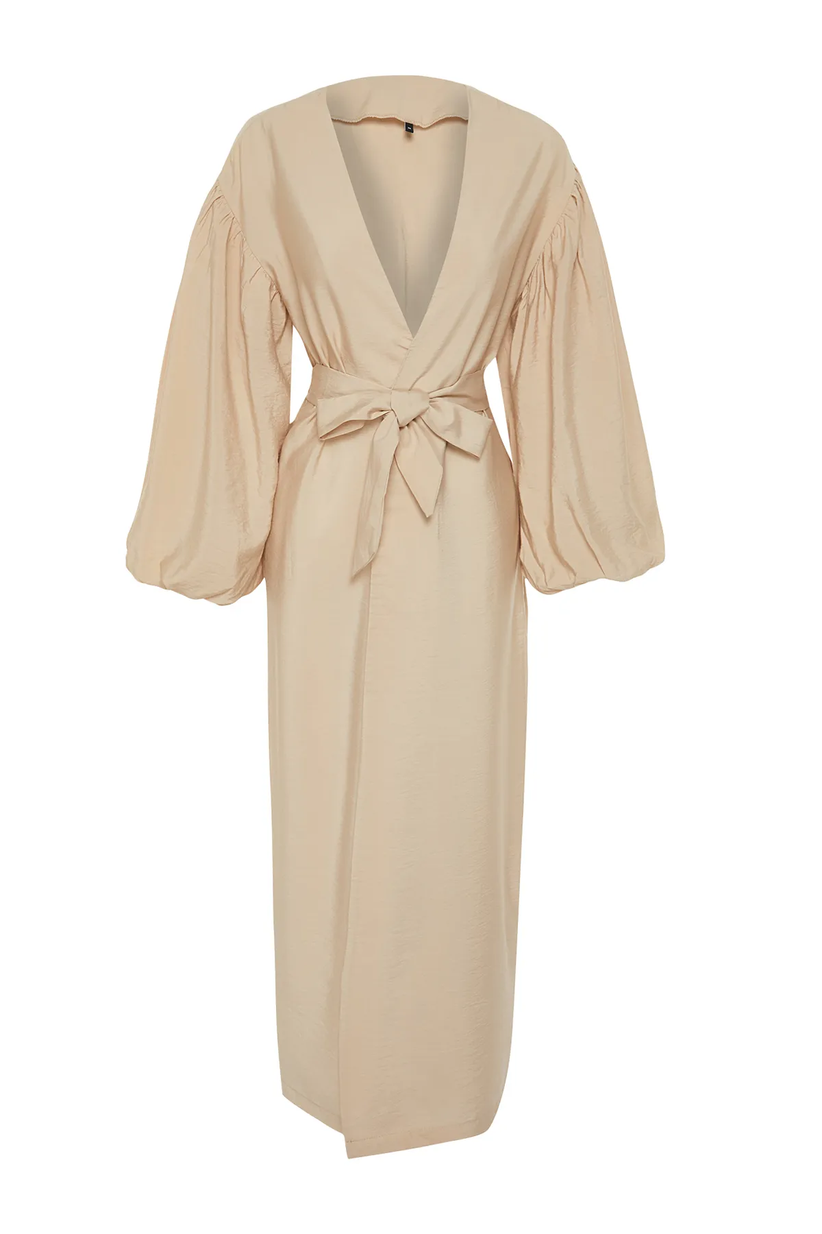 Trendyol Modest  Lange gewebte Mütze mit Steingürtel & Ferace & Abaya TCTSS24KF00001