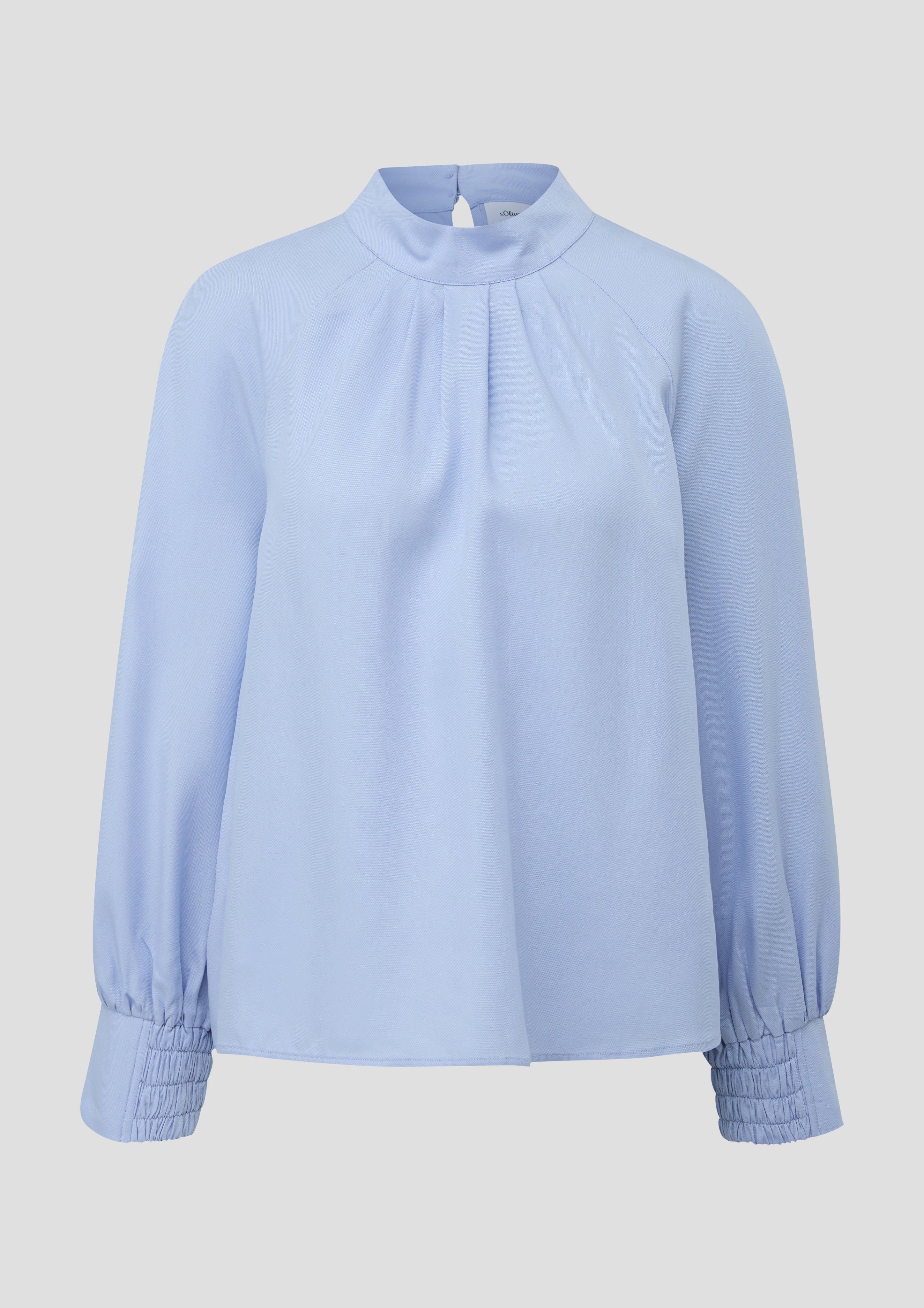 Hochgeschlossene Bluse aus Lyocell  2139172-5071