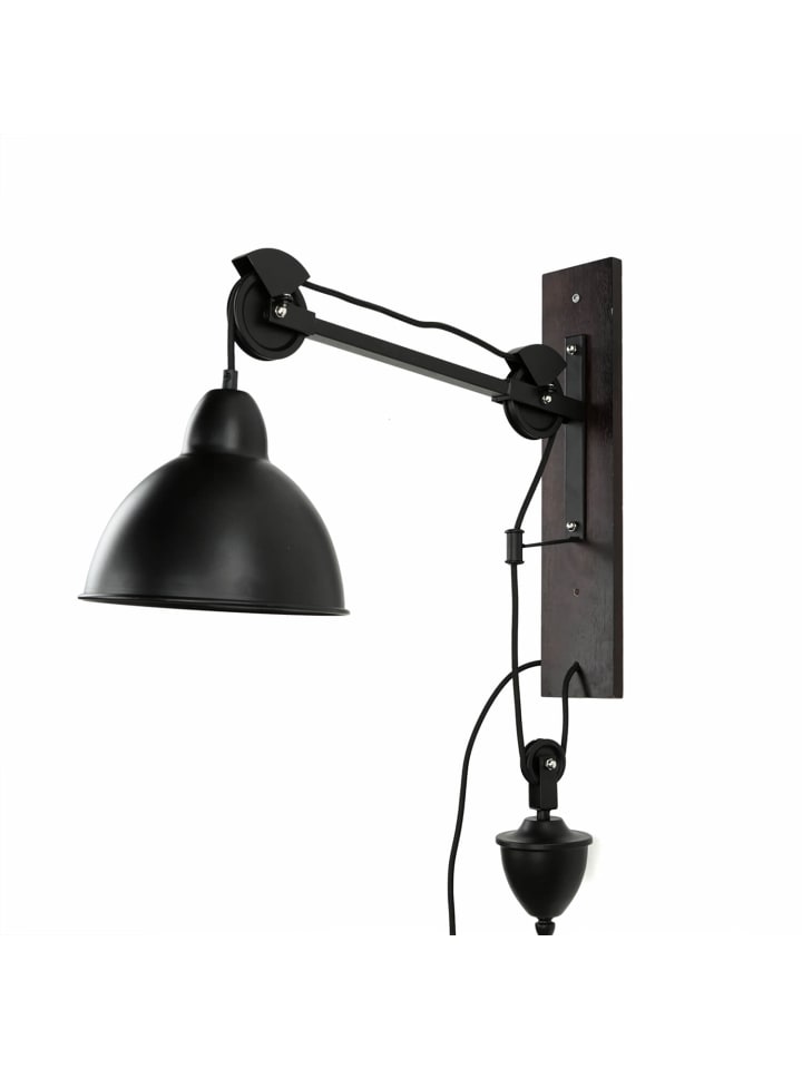 Licht-Erlebnisse Wandlampe in Natur Schwarz günstig kaufen onesize