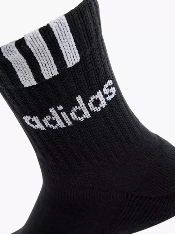adidas 3 Streifen Linear 3er Pack Crew Socken