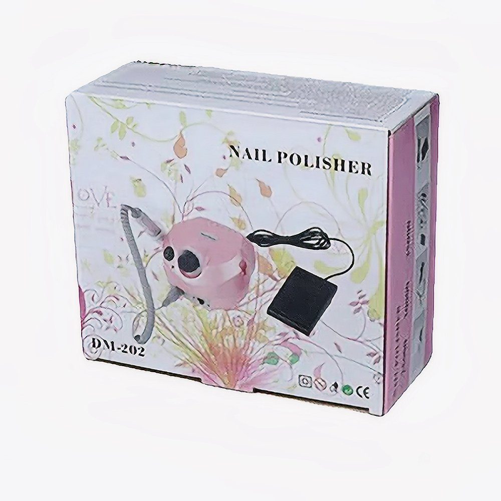 World of Nails-Design Maniküre-Pediküre-Set Profi Nagelfräser 65W bis 35000 U/min mit Fußschalter und Bit-Set, Für Maniküre und Pediküre geeignet