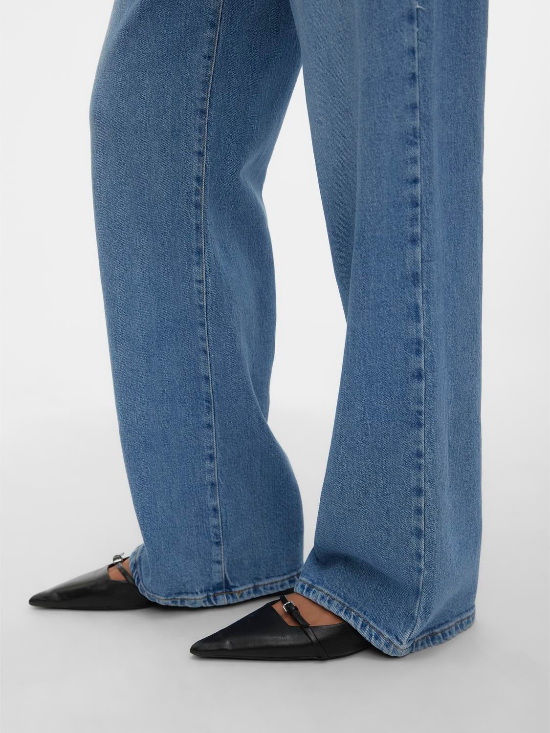 VMREBECCA Super High Rise Weit geschnitten Jeans