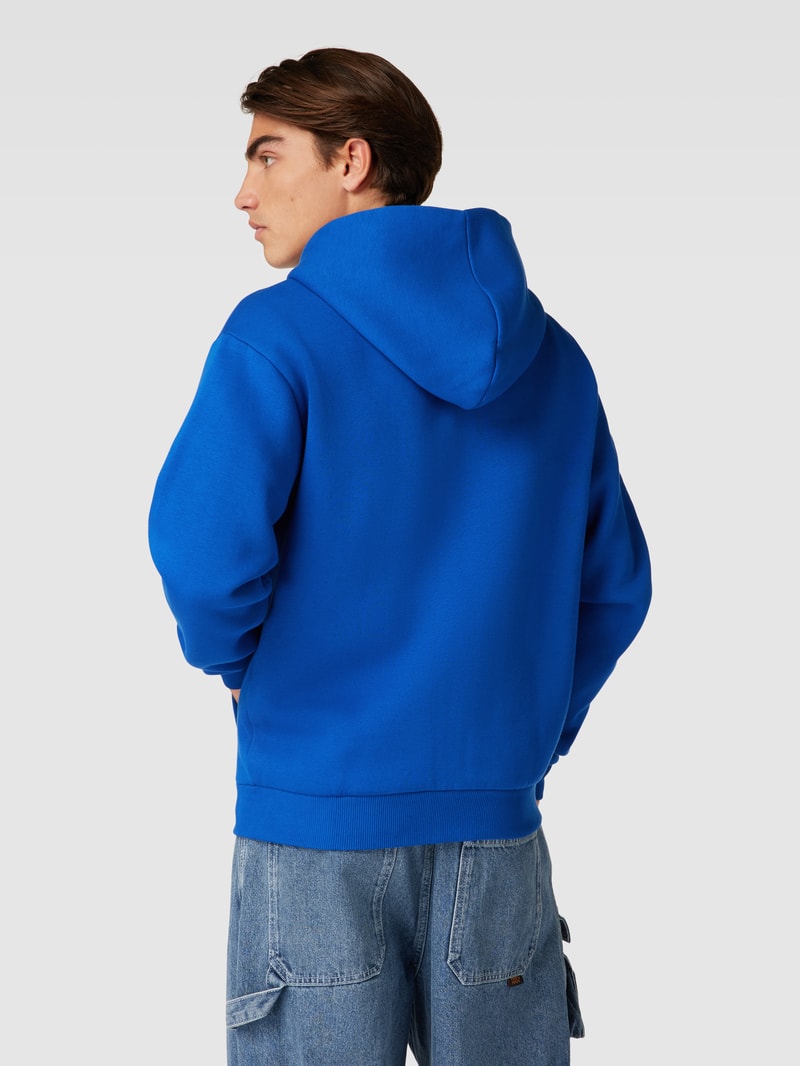 Sweatjacke mit Kapuze in royalblau