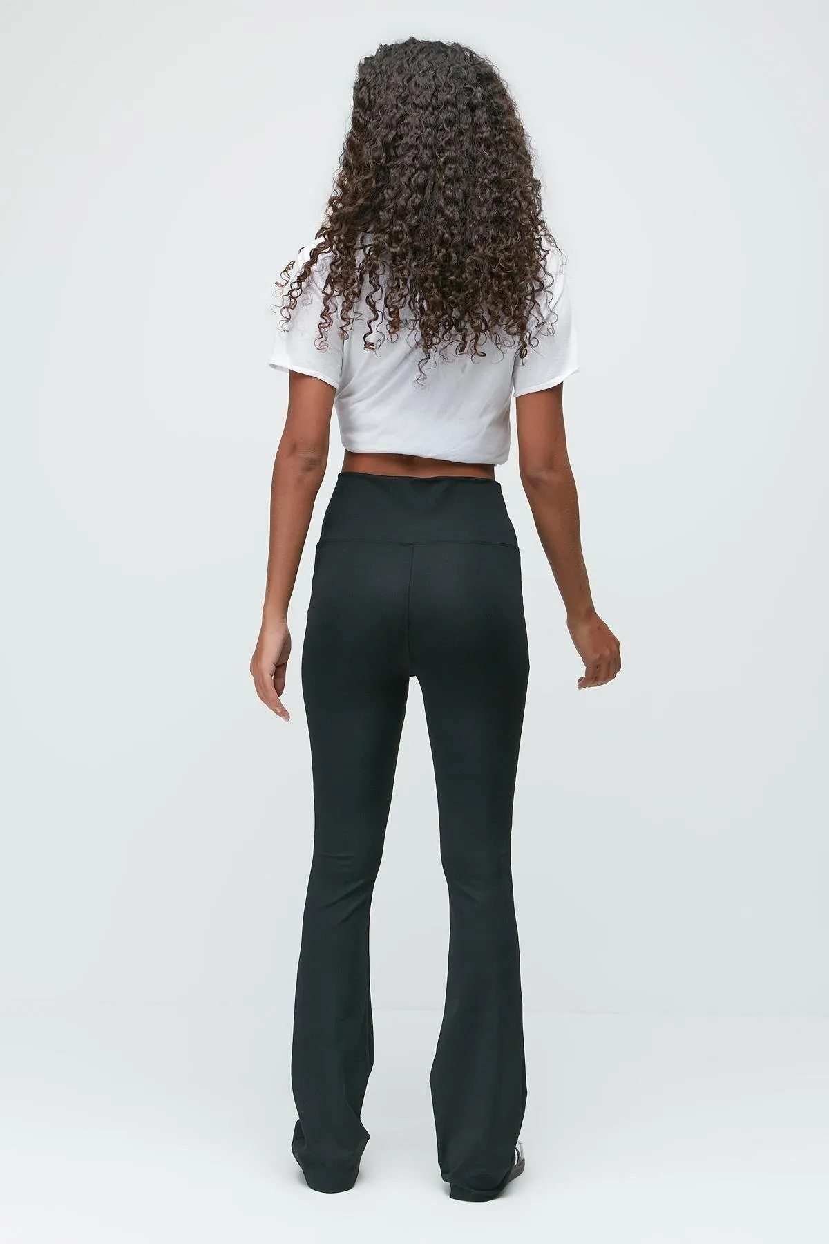 C&City  Diver Sport-Leggings mit hohem Bund und spanischem Bein, lang, 9406, Schwarz