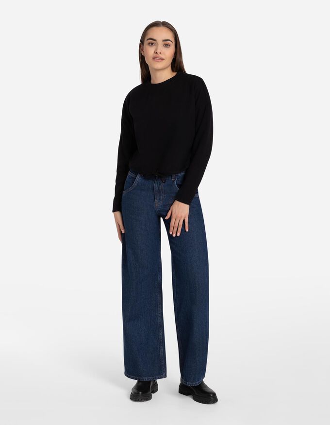 Sweatshirt - Tunnelzug am Saum