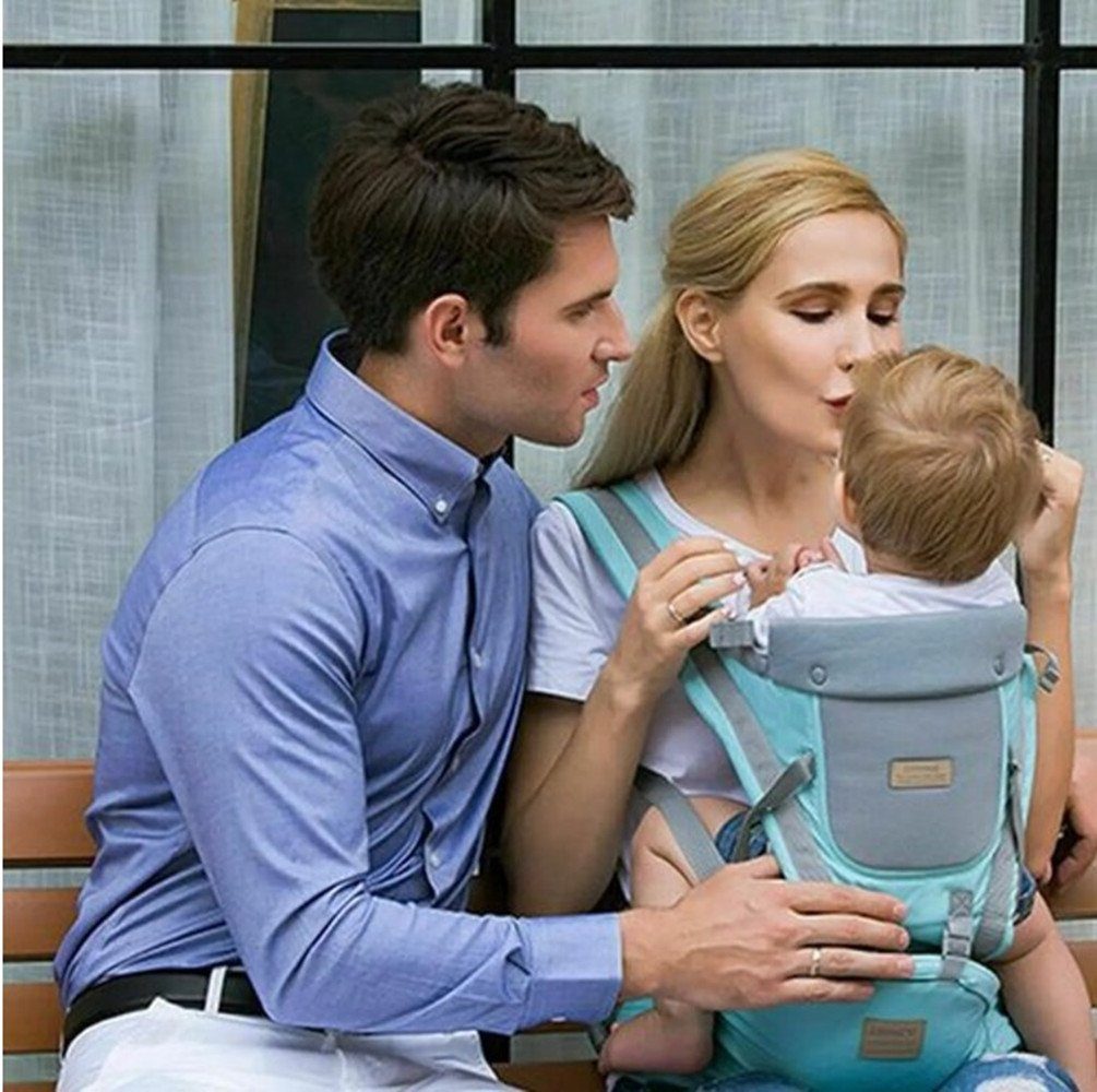 XDeer Bauchtrage Babytrage,3-in-1 Bauchtrage mit 6 Tragepositionen, Babys & Kleinkinder Hüftsitz Baby,Ergonomische Baby Trage
