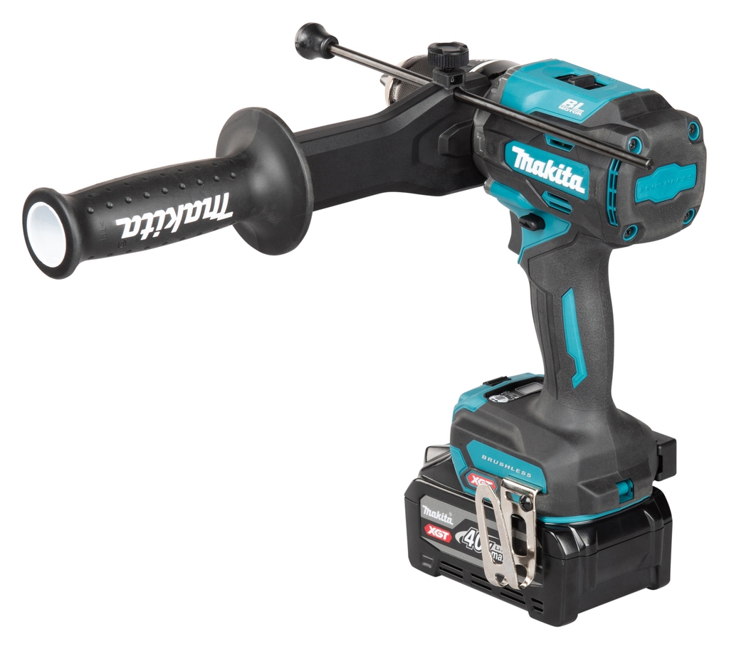 Makita HP003GU201 XGT Mașină de găurit/șurubelniță cu impact fără fir 40 V Max, incl. 2 baterii de 4.0 Ah și încărcător în Mbox