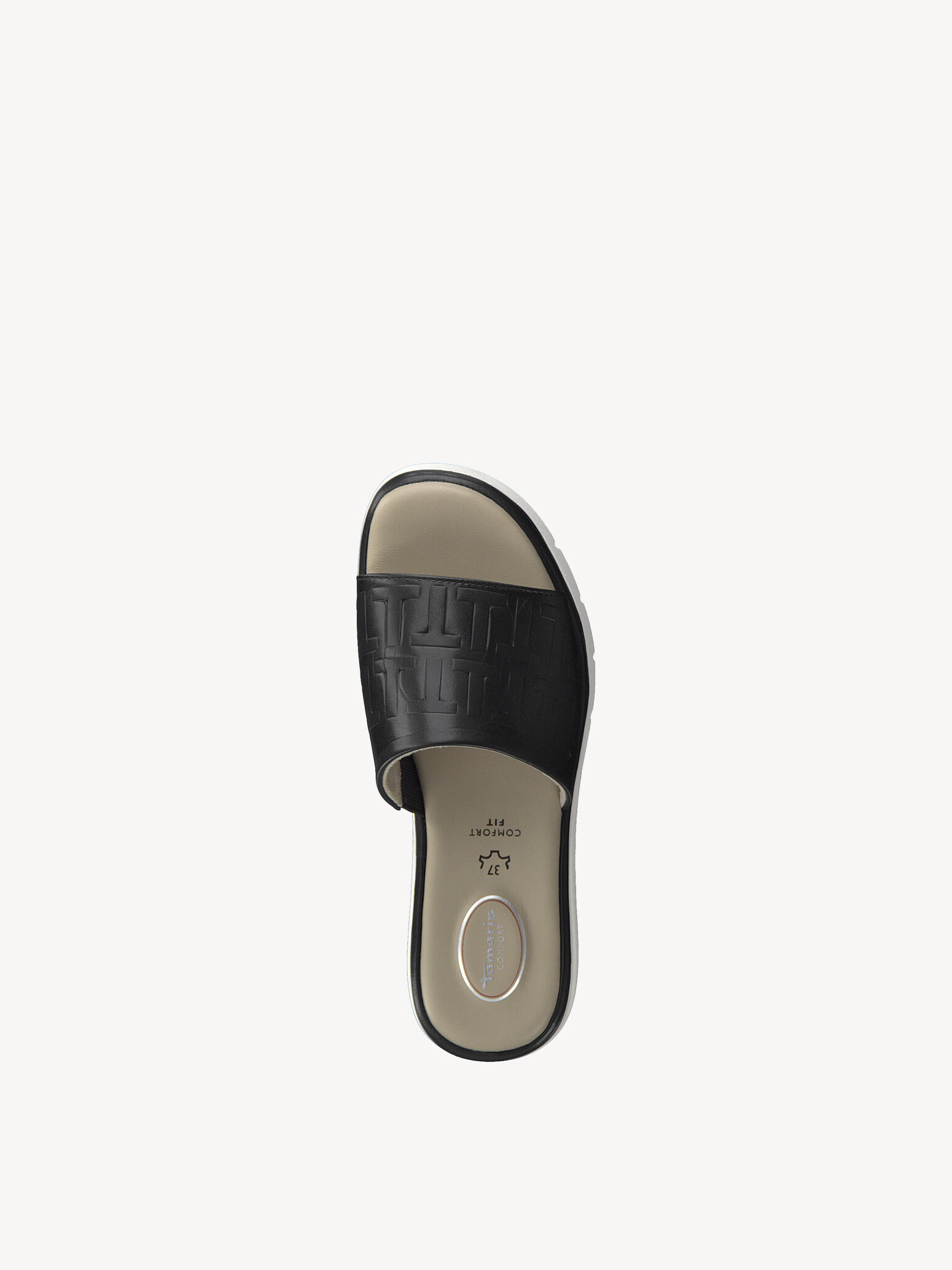 Mule en cuir - noir