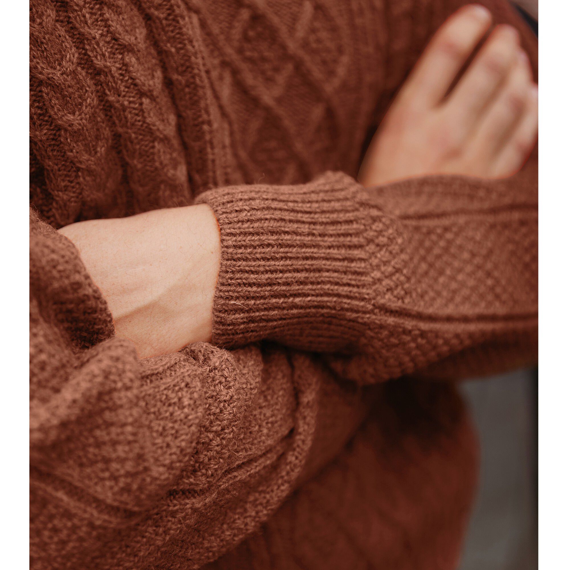 Pull irlandais col rond