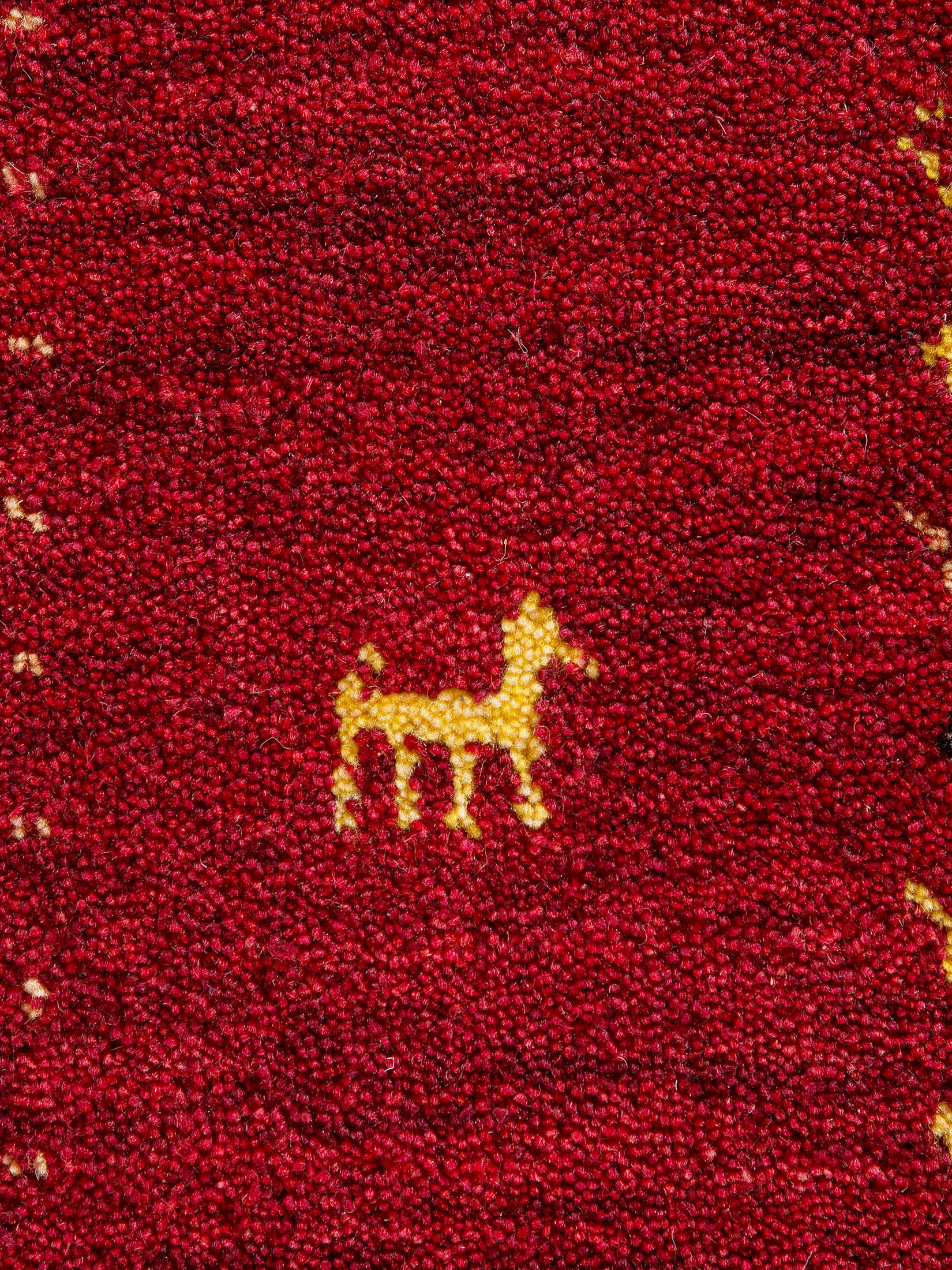 Kamlapur Gabbeh-Teppich, Bordeaux