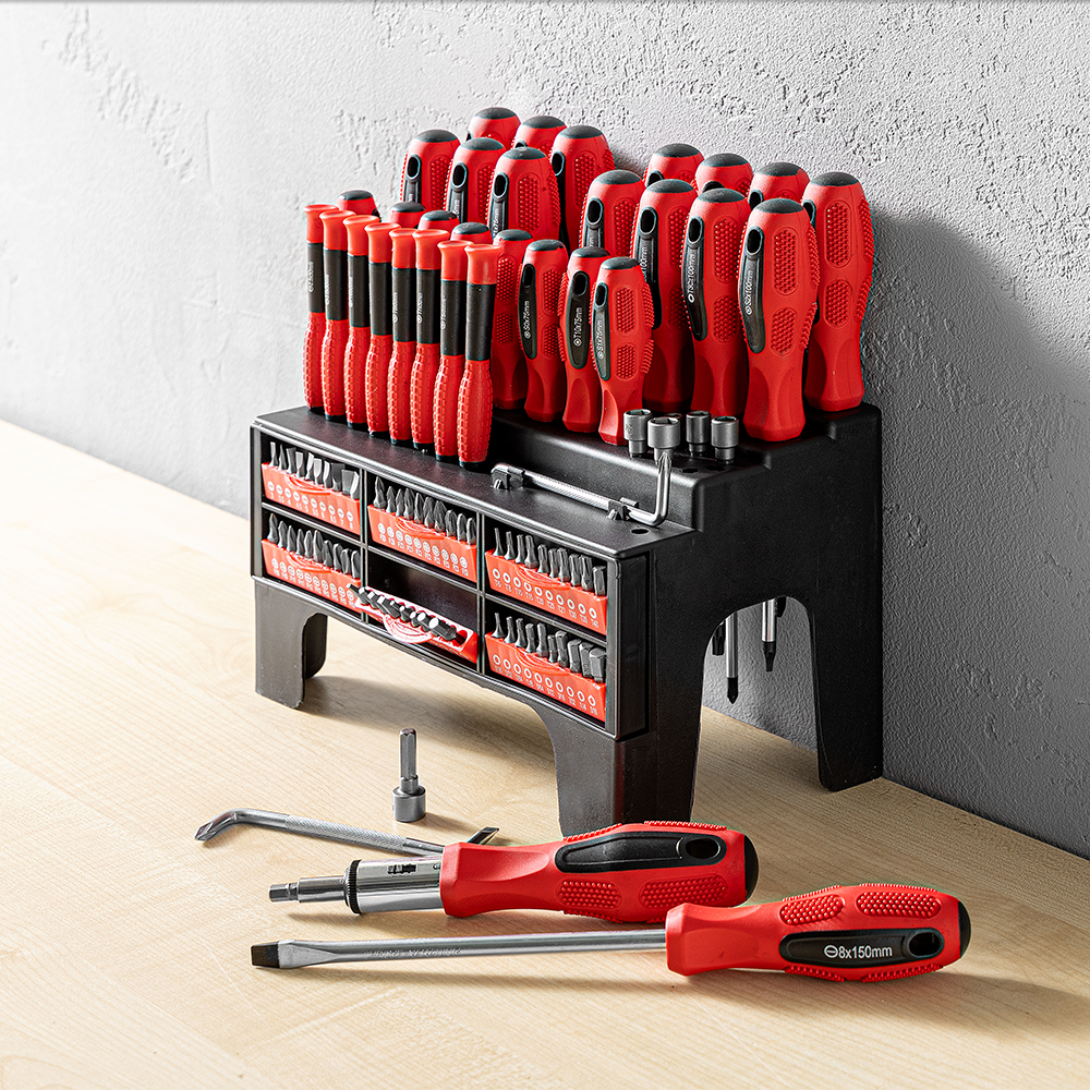 Tech Craft XXL-Schraubendreher-Set, 100-teilig
