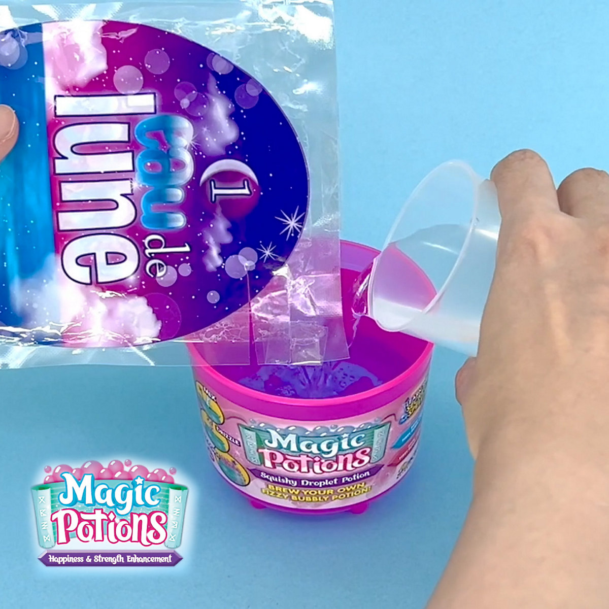 SLIMY® Magic Potion - Dreamy Cloud und Squishy Droplet - Magischer Zauberschleim zum Selbstbrauen!