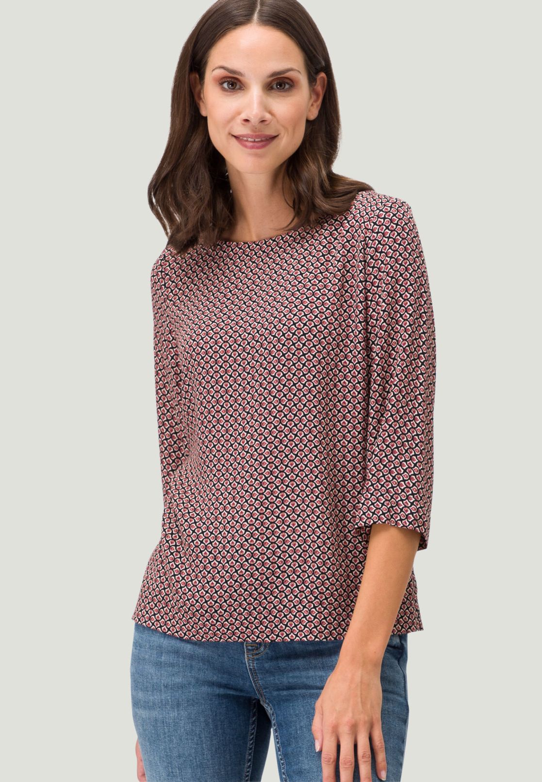 Viskosebluse mit Print