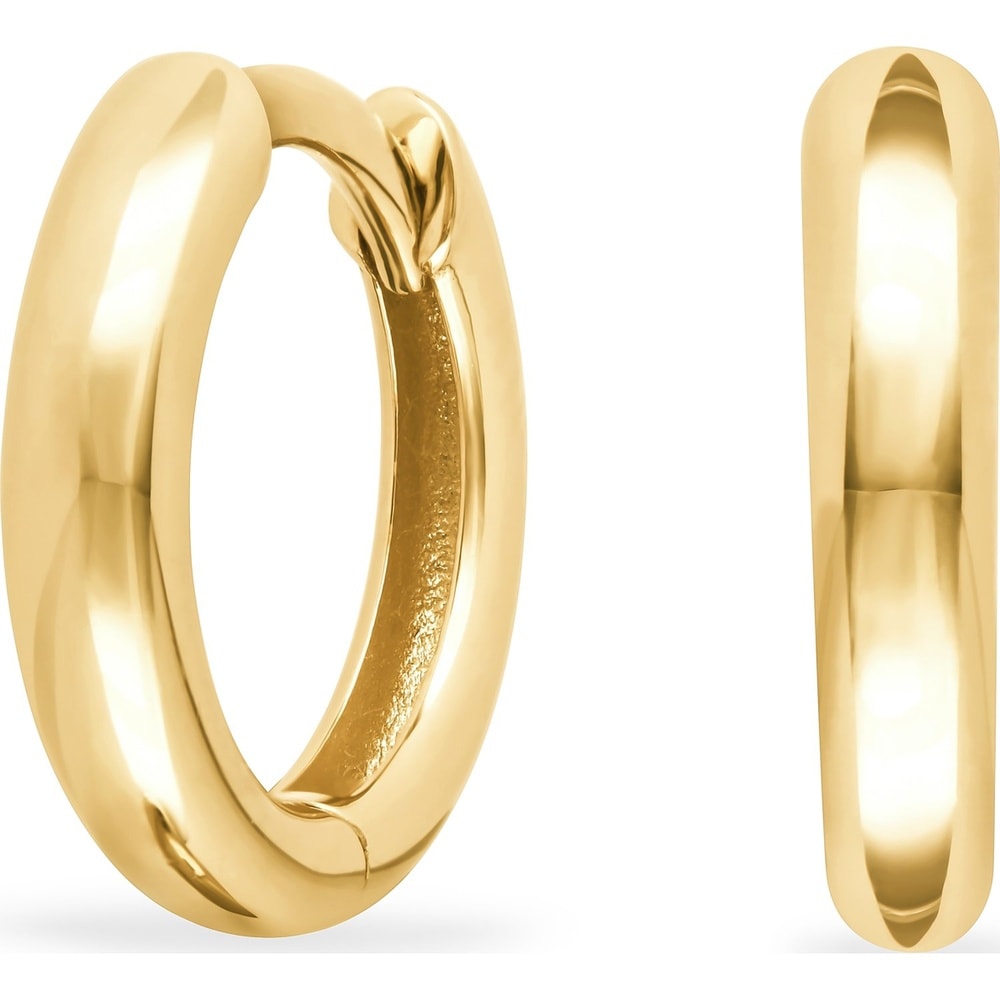 FAVS Créoles 585 Or jaune Boucles d'oreilles