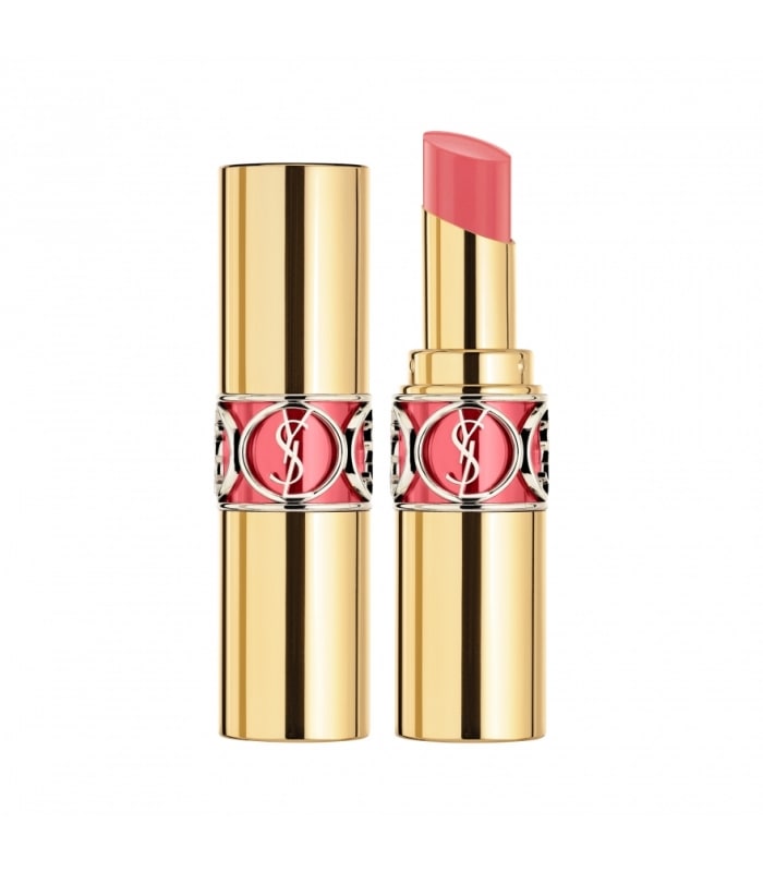 YVES SAINT LAURENT-ROUGE VOLUPTÉ SHINE -Une brillance à porter. Des couleurs fraîches