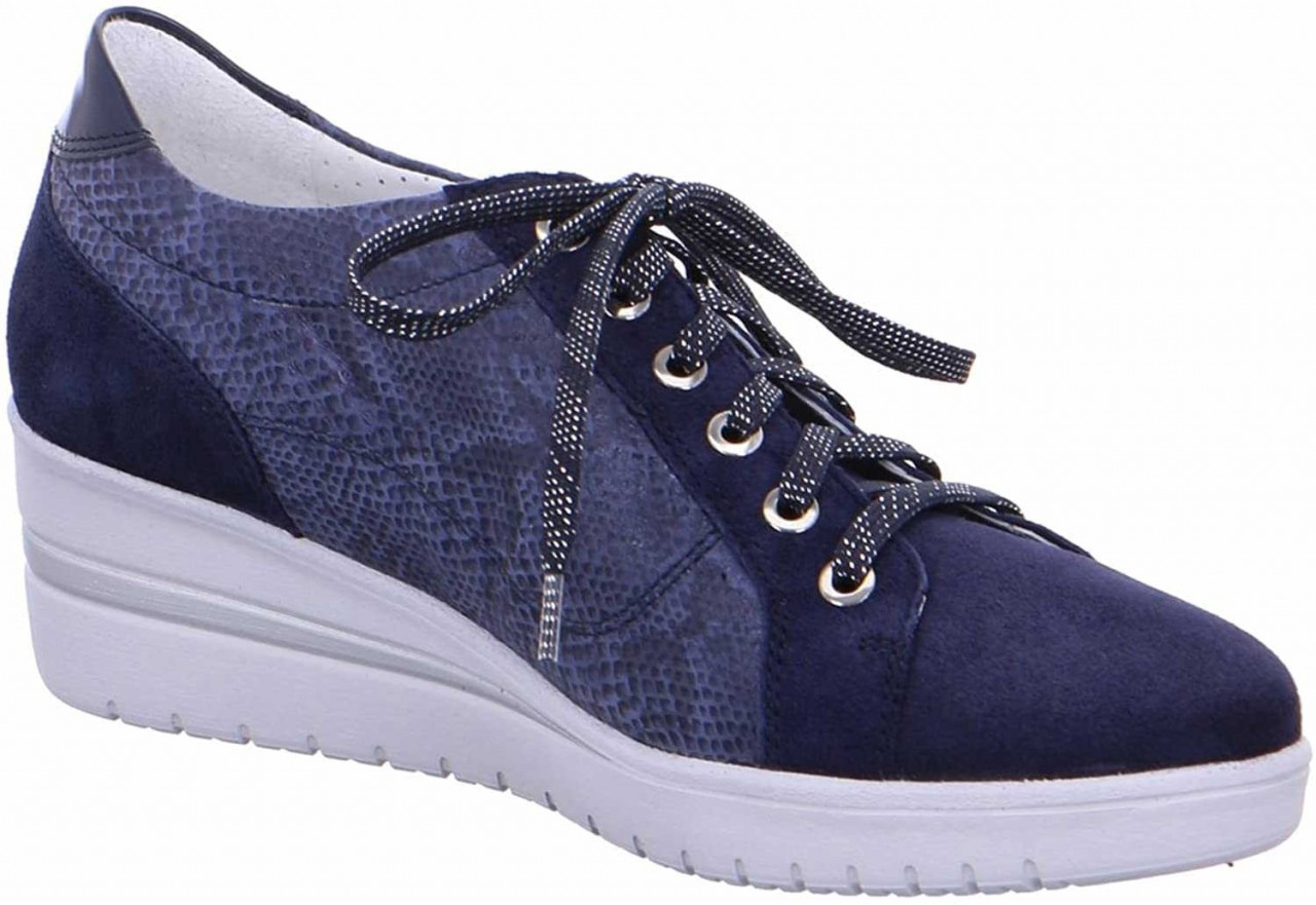 MEPHISTO Komfort Schnürer blau INDIGO