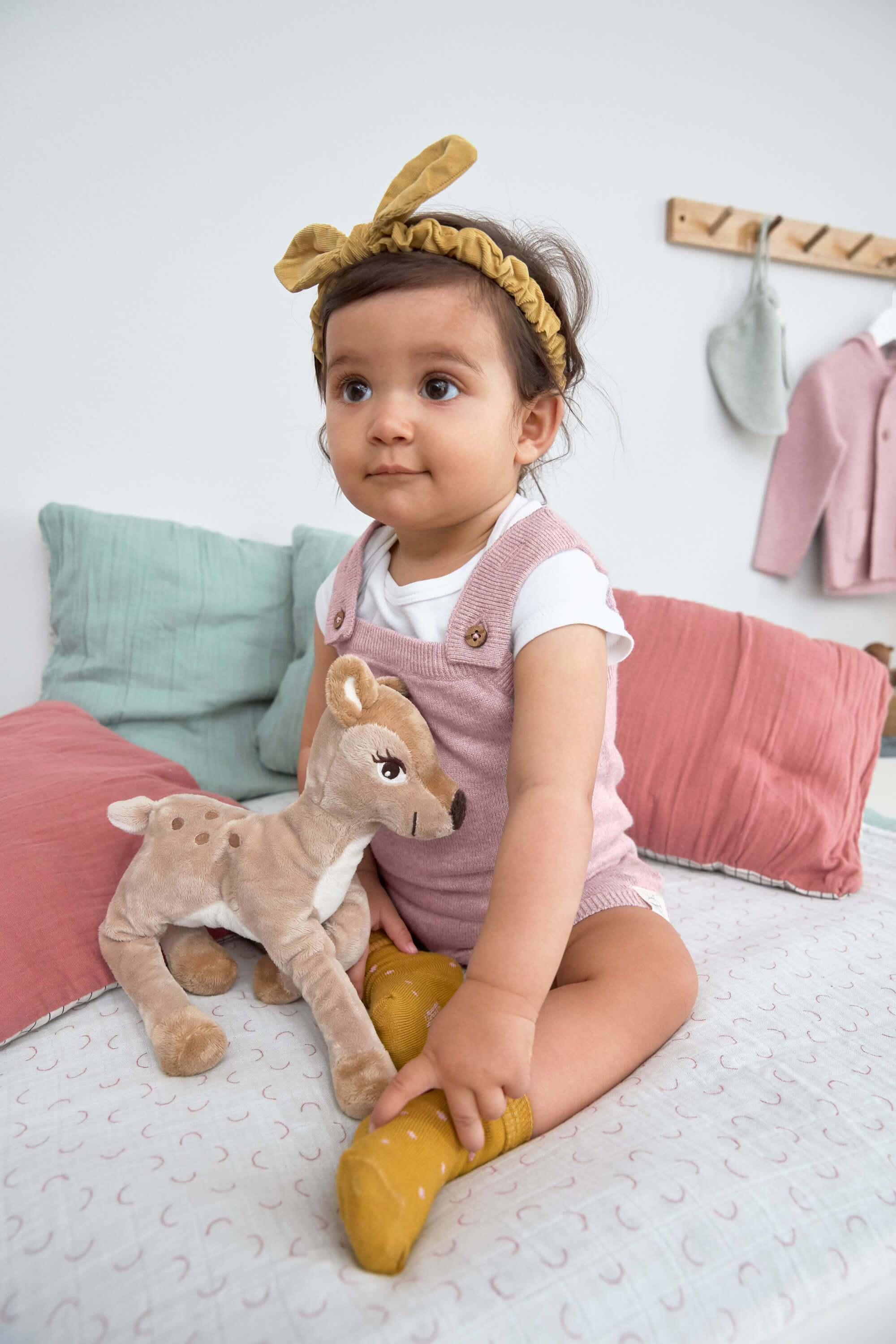 Baby Strampler - gestrickter Jumpsuit, Rosa