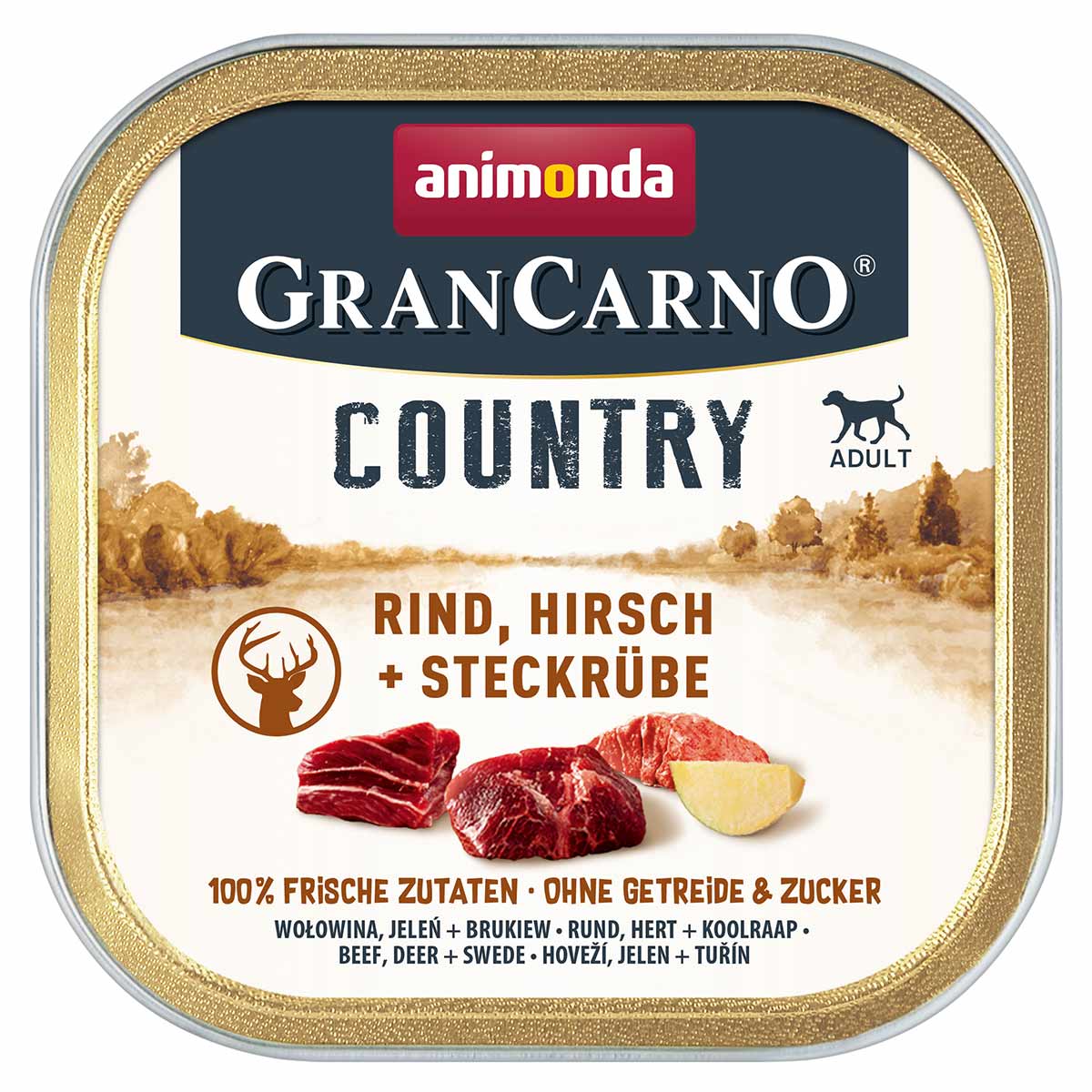 animonda GranCarno Country Rind, Hirsch + Steckrübe bei ZooRoyal