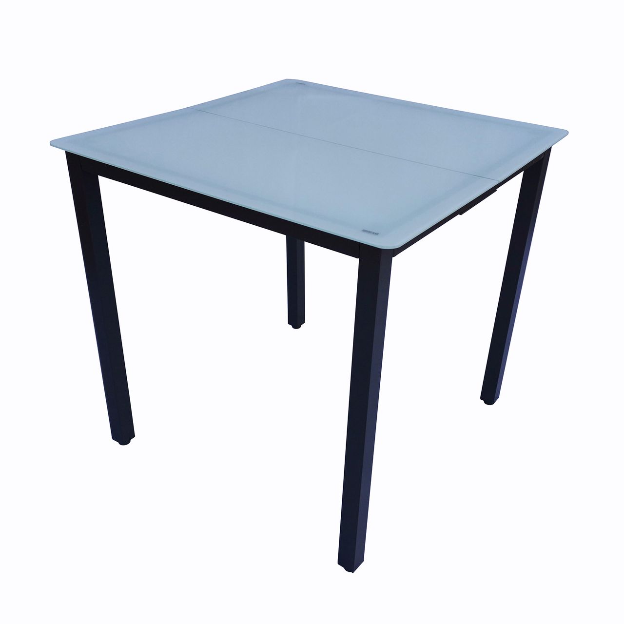 VCM Aluminium Glas Gartentisch Esstisch Balkontisch Campingtisch Gartenmöbel Mattglas