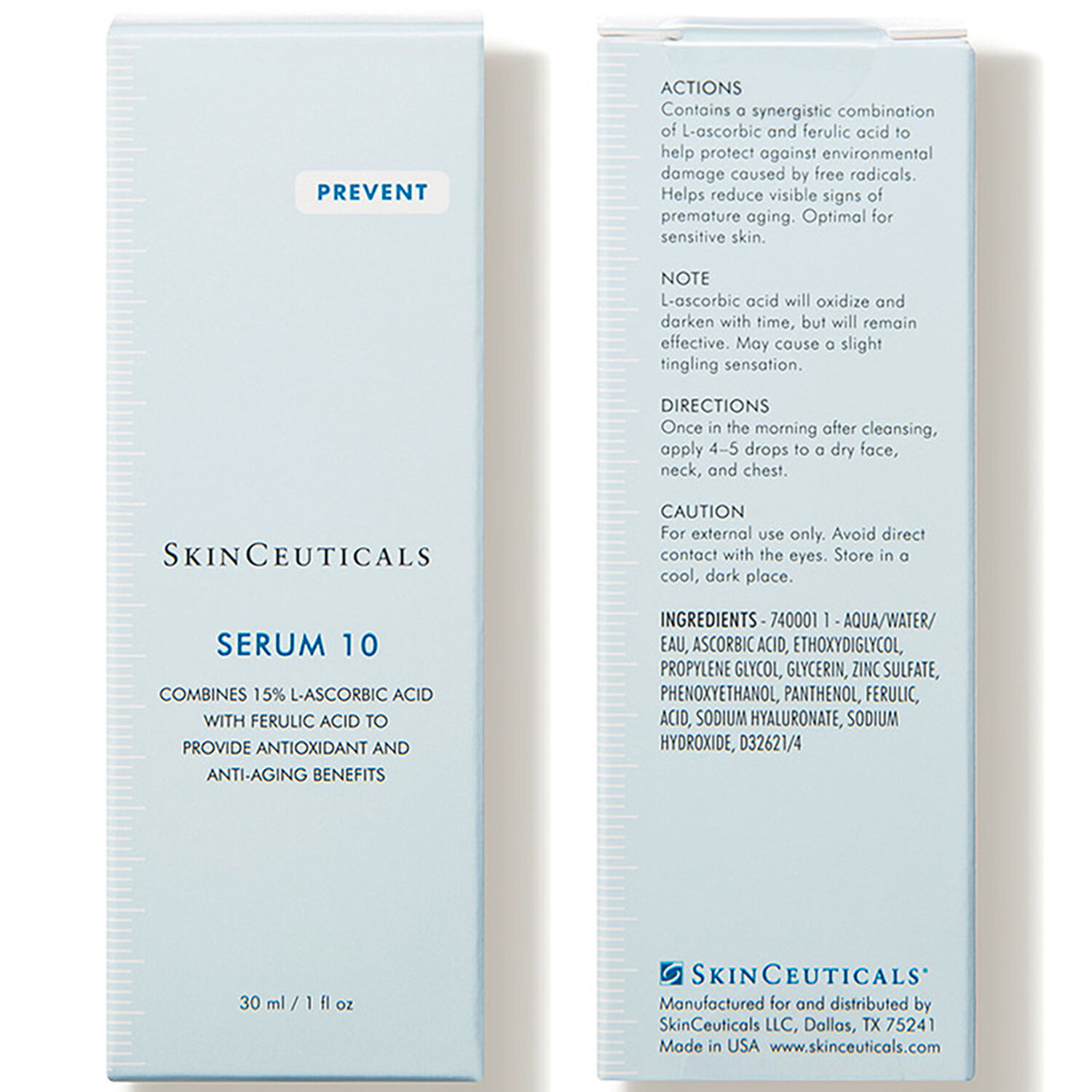 Skinceuticals Serum 10 Sérum Antioxydant Peaux Sensibles 30 ml
