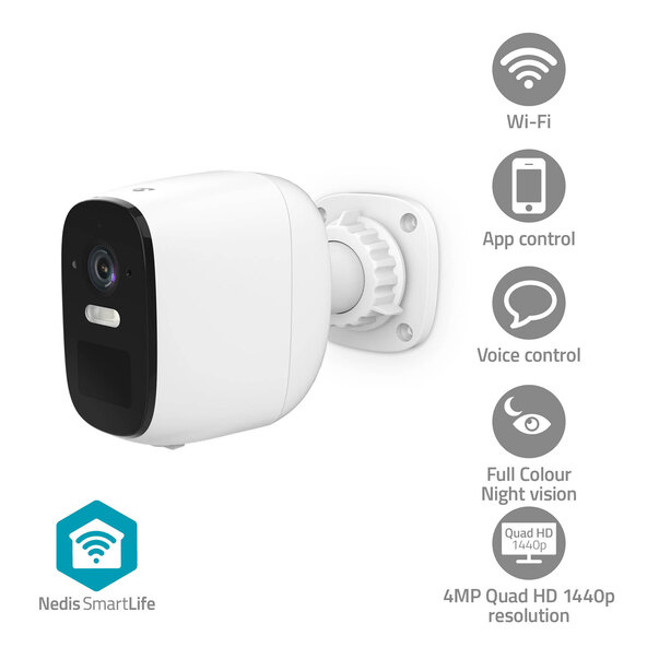 Outdoor QuadHD Akku-Überwachungskamera WIFICBO32WT, SmartLife
