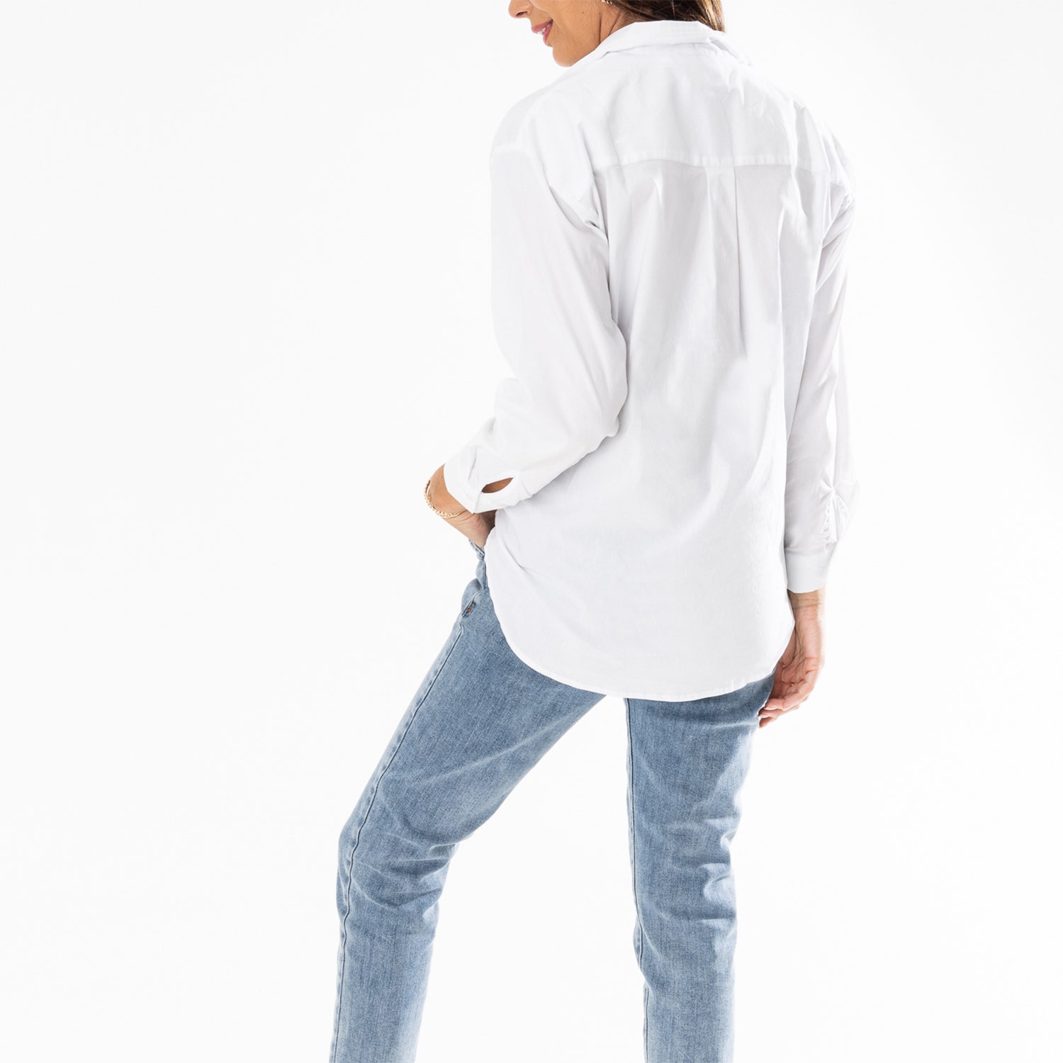 Chemise TEXTO blanche mi-longue