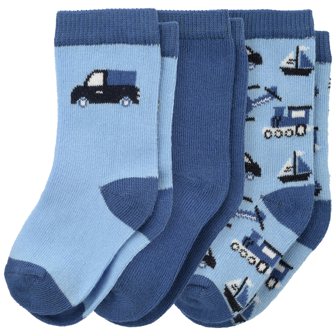 3 Paar Baby Socken mit Bio-Baumwolle