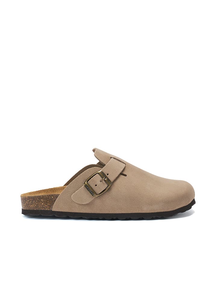 Mandel Leder-Clogs 