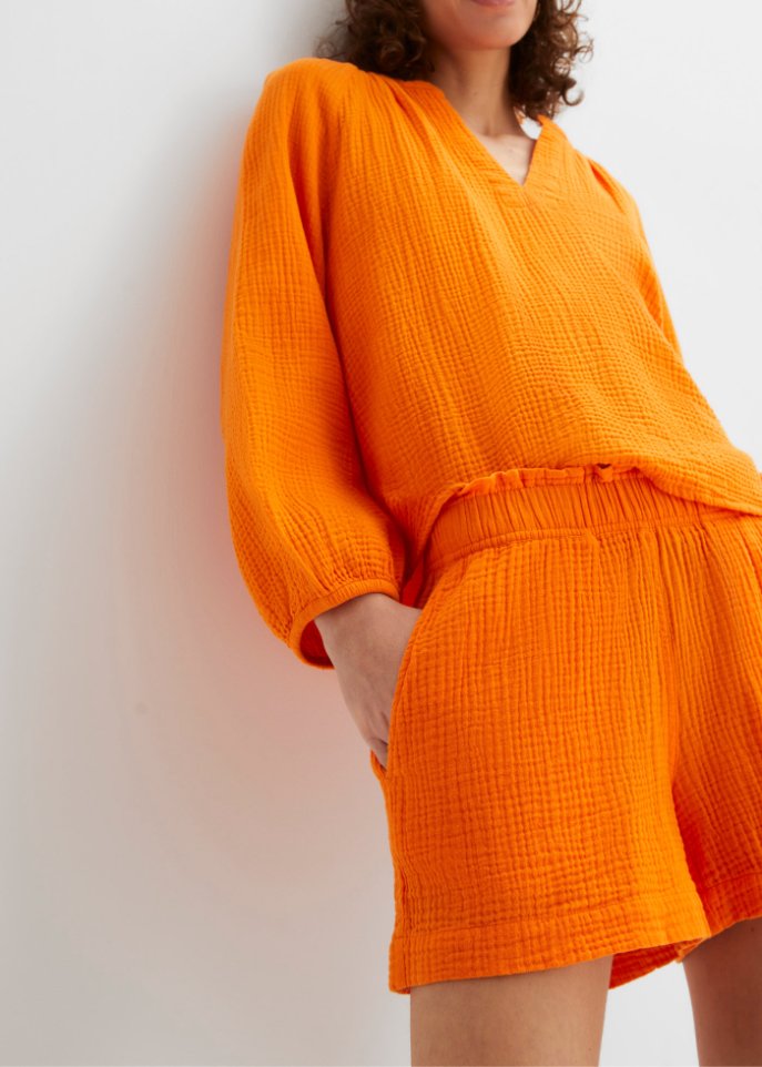 Musselin-Shorts aus Baumwolle