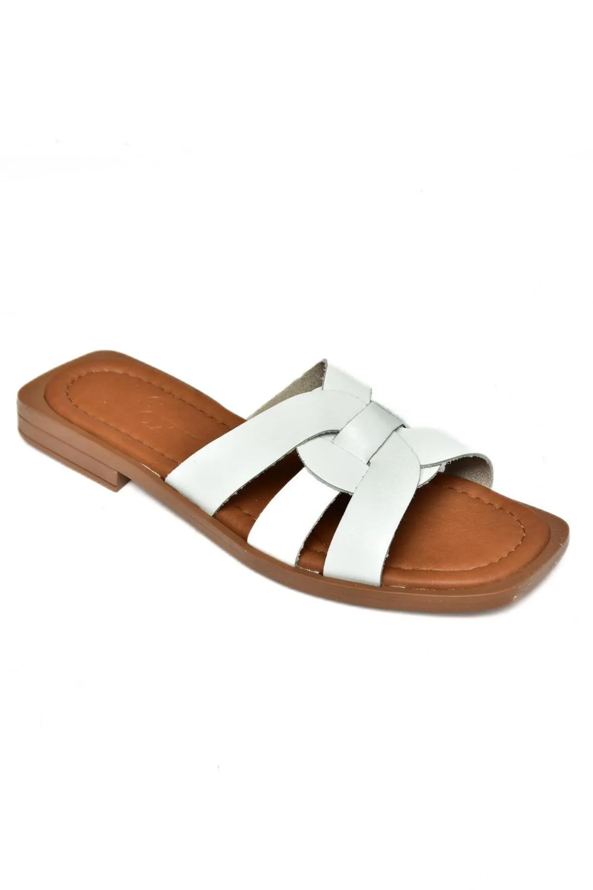 Fox Shoes  Pantolette - Weiß - Flacher Absatz