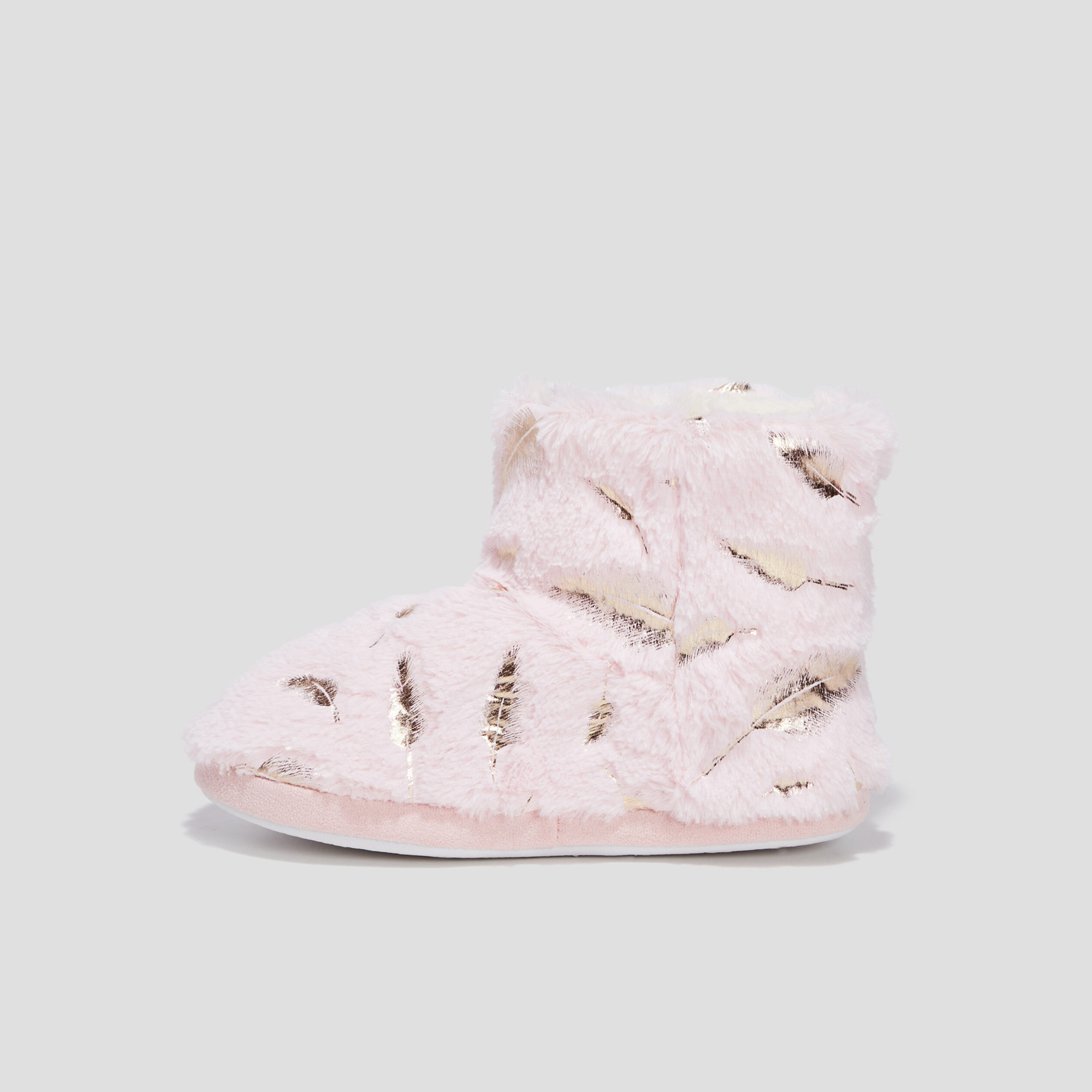 Chaussons bottines rose femme | La Halle