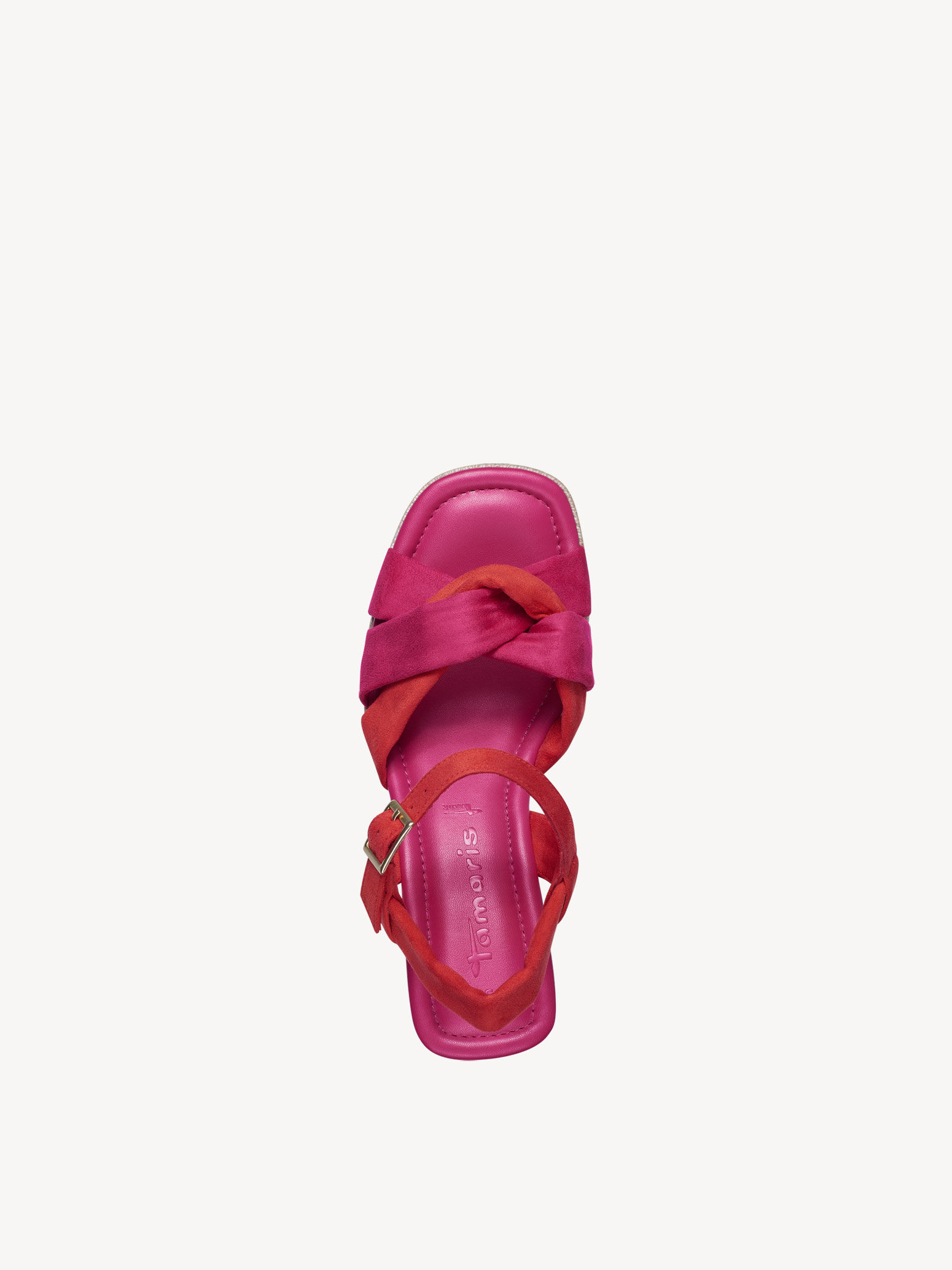 Sandale à talon - rose fuchsia