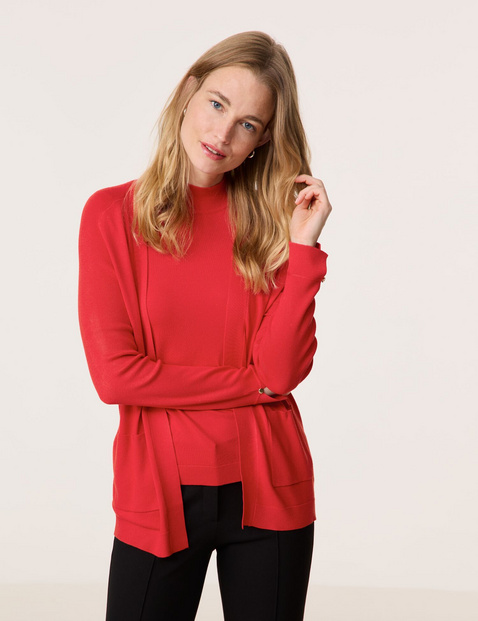 Offener Cardigan aus Feinstrick