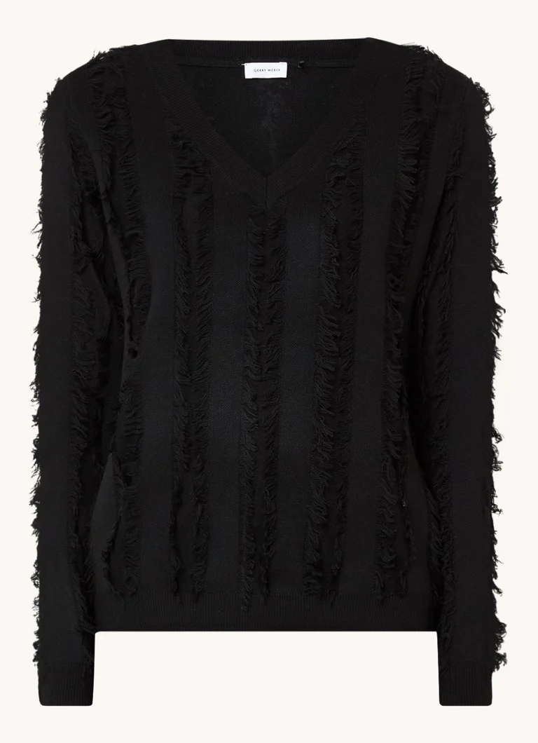 Λεπτά πλεκτό πουλόβερ με V λαιμόκοψη από τον Gerry Weber