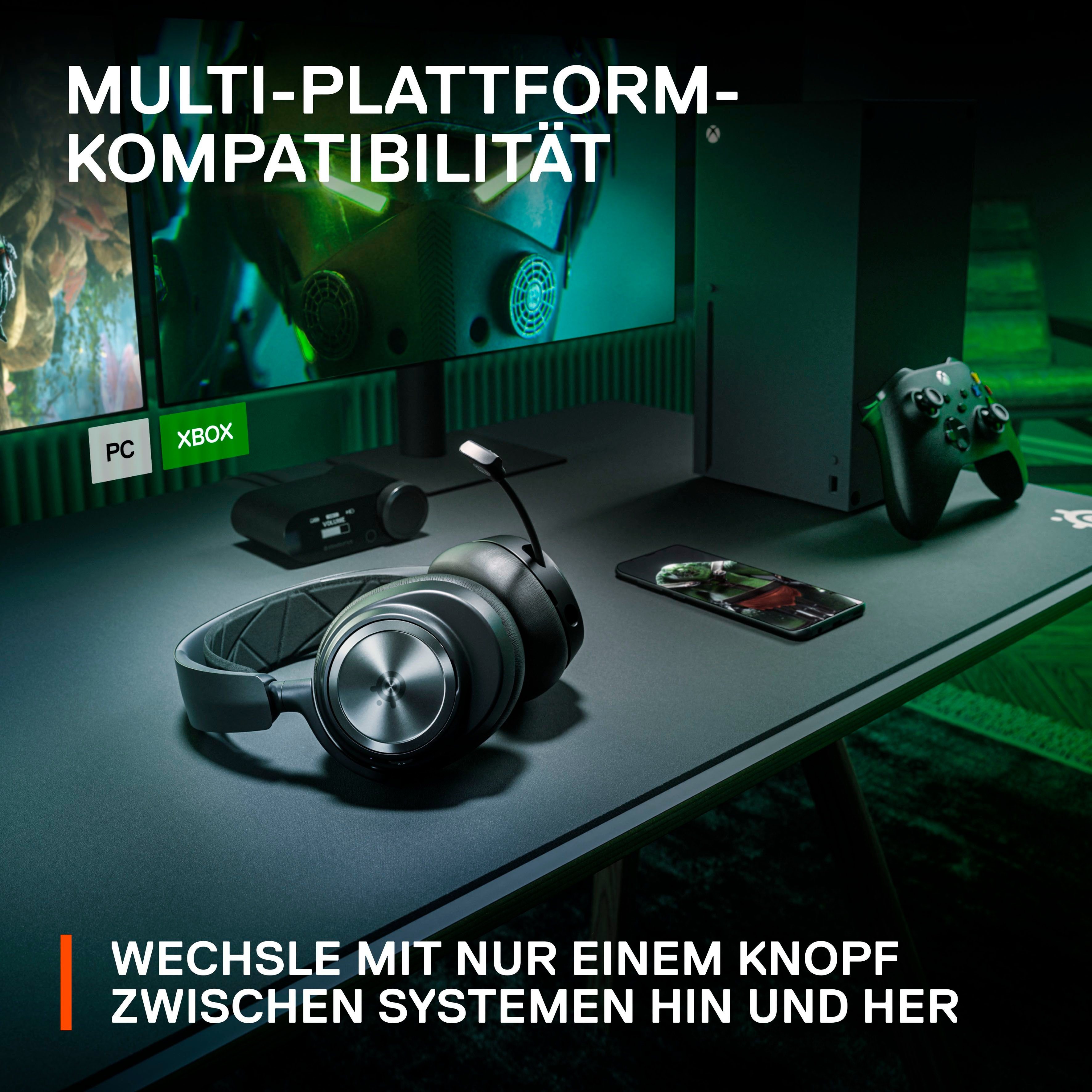 SteelSeries Arctis Nova Pro Wireless X Gaming-Headset (Mikrofon abnehmbar, Noise-Cancelling, Bluetooth, Wireless)