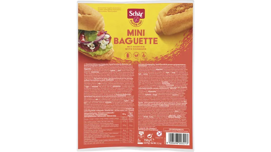 Schär Mini Baguette - glutenfrei 150 g