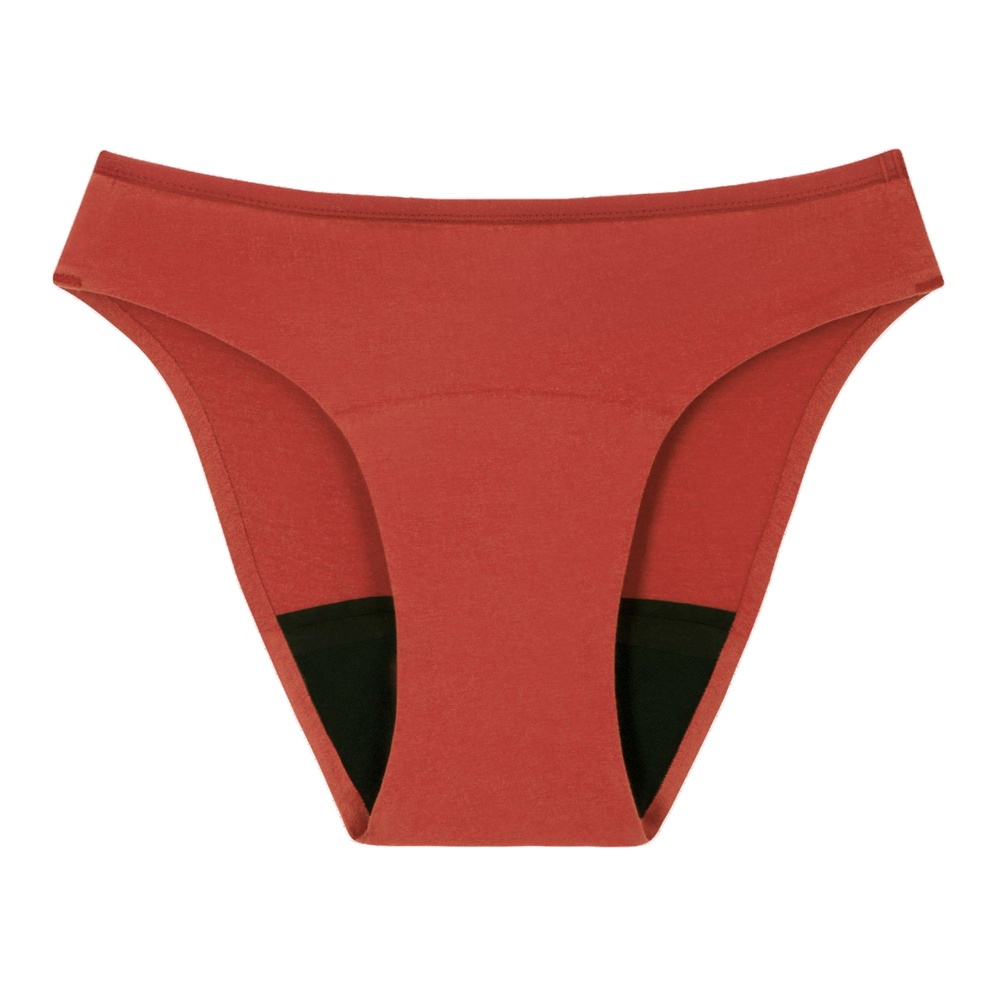smoon lingerie Culotte menstruelle coton sans couture Flux abondant - TERRACOTTA