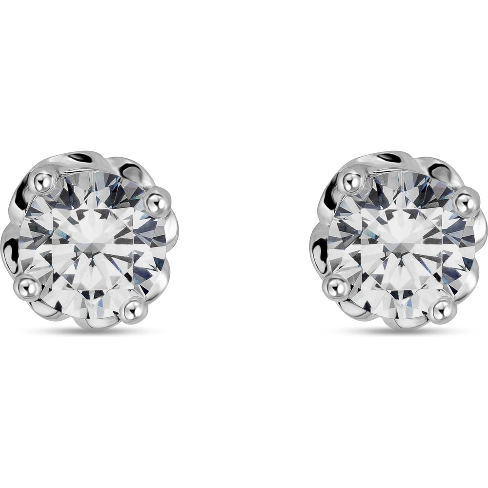 FAVS Boucles d'oreilles à fermoir à poussette 925 Argent Boucles d'oreilles