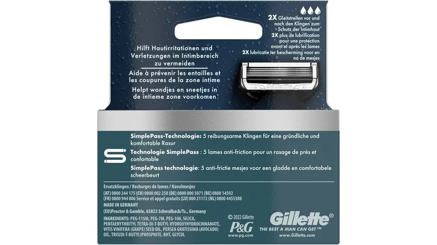 Gillette Klingen Intimate System