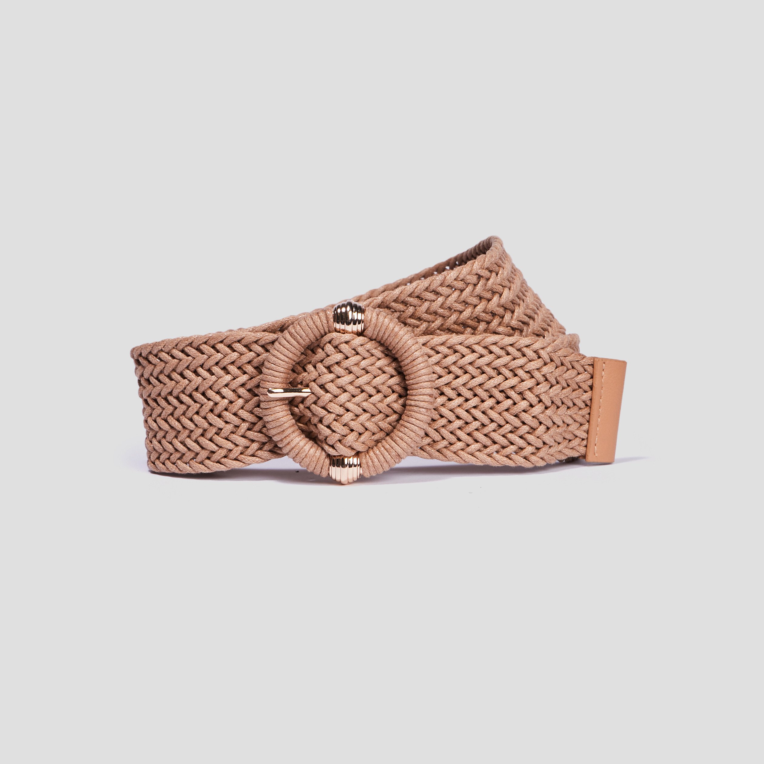 Ceinture tressée sable femme | La Halle
