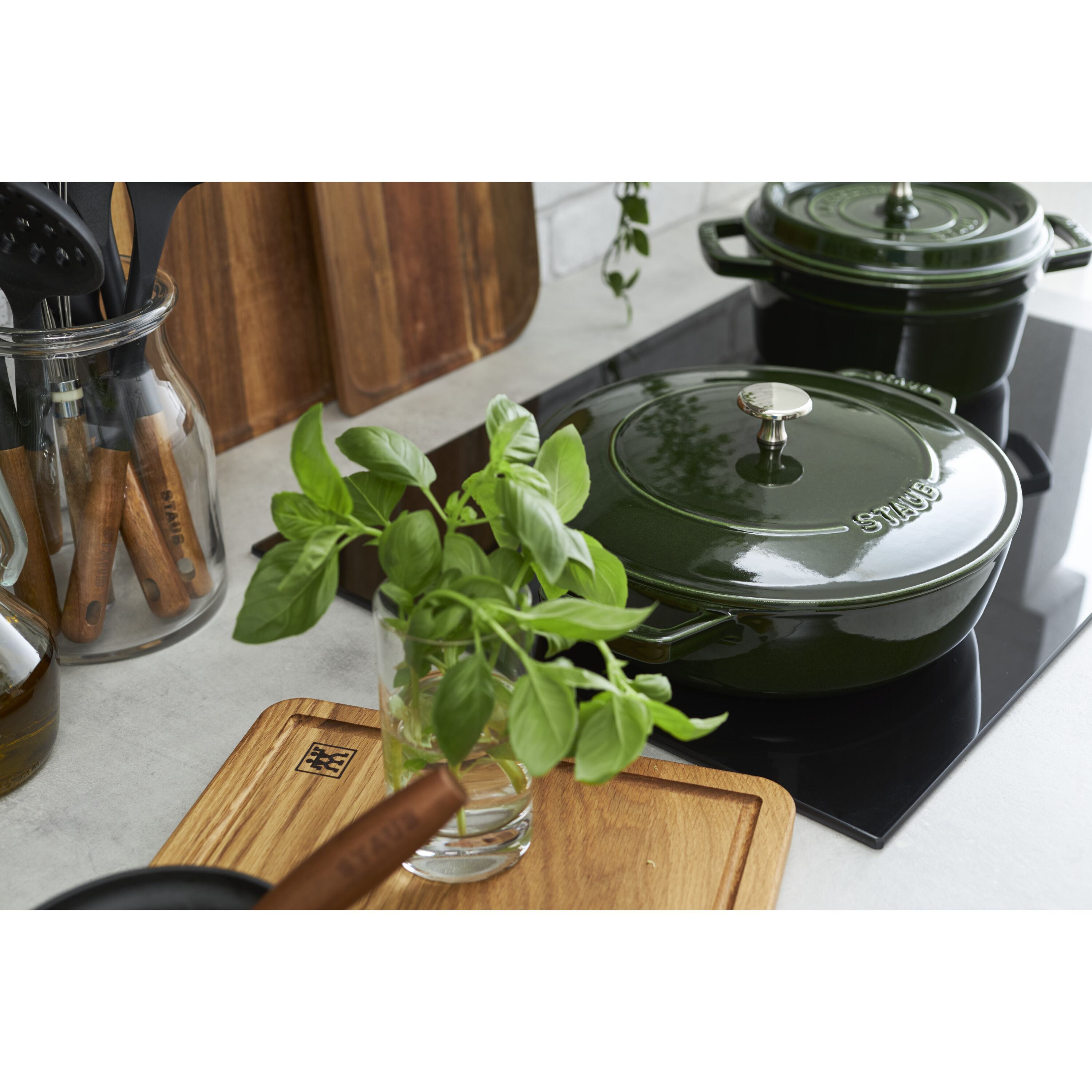 Bräter mit Chistera Drop-Structure 24 cm, Gusseisen