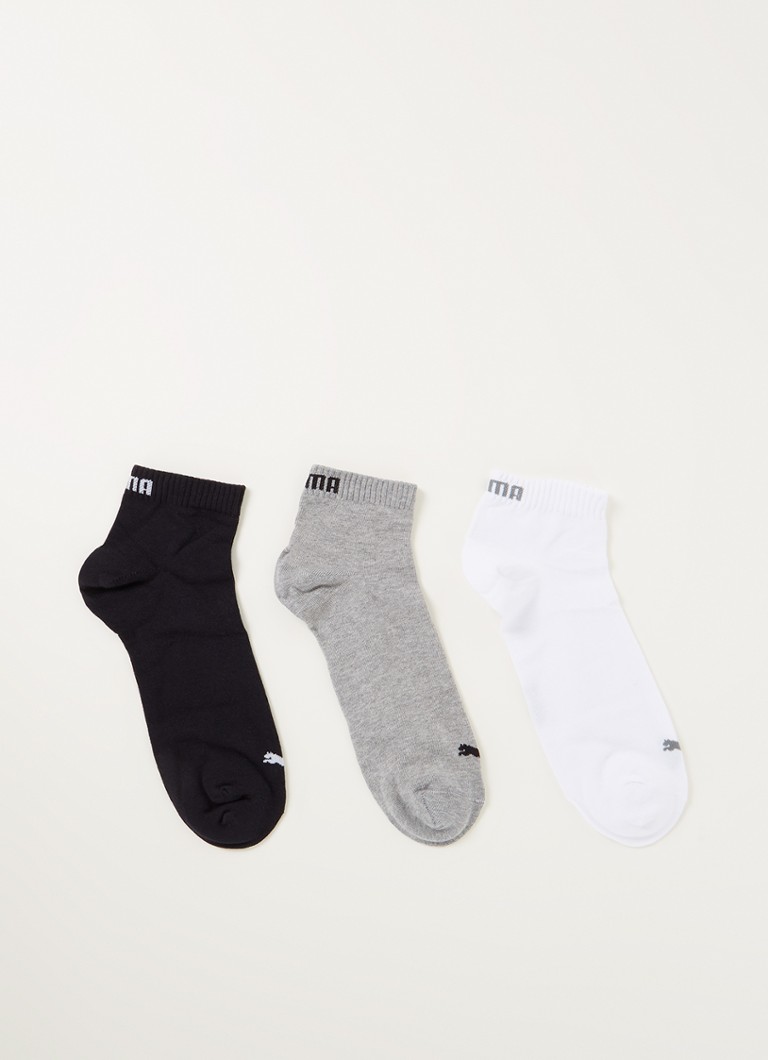 Pachet de 3 perechi de șosete cu logo-ul Puma