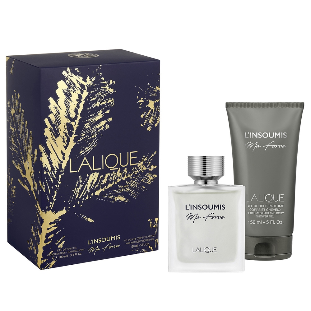 Lalique Coffret L'Insoumis Ma Force(EdT 100ml, SG 150ml) COFFRET